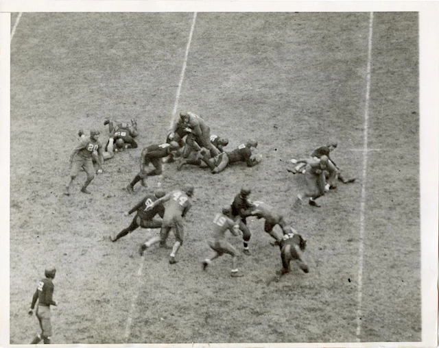 Antique Vintage Historical Photo Football College