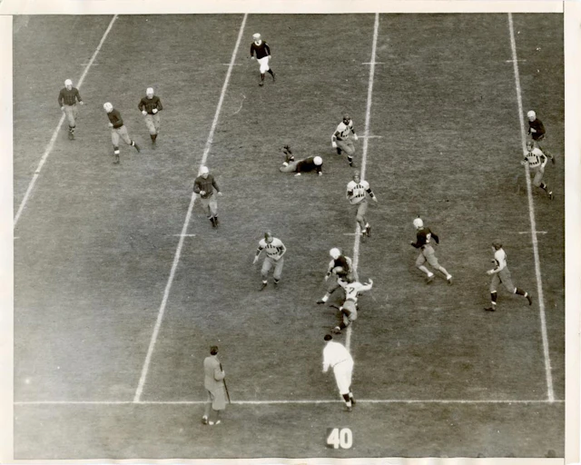 Antique Vintage Historical Photo Football College