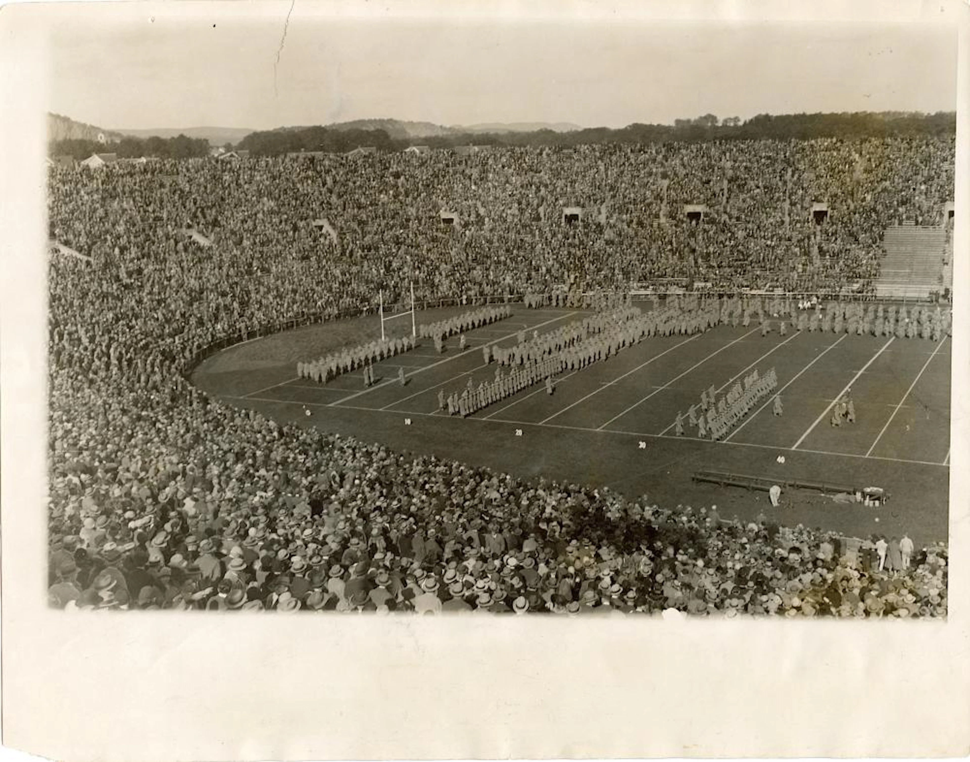 Antique Vintage Historical Photo Football College