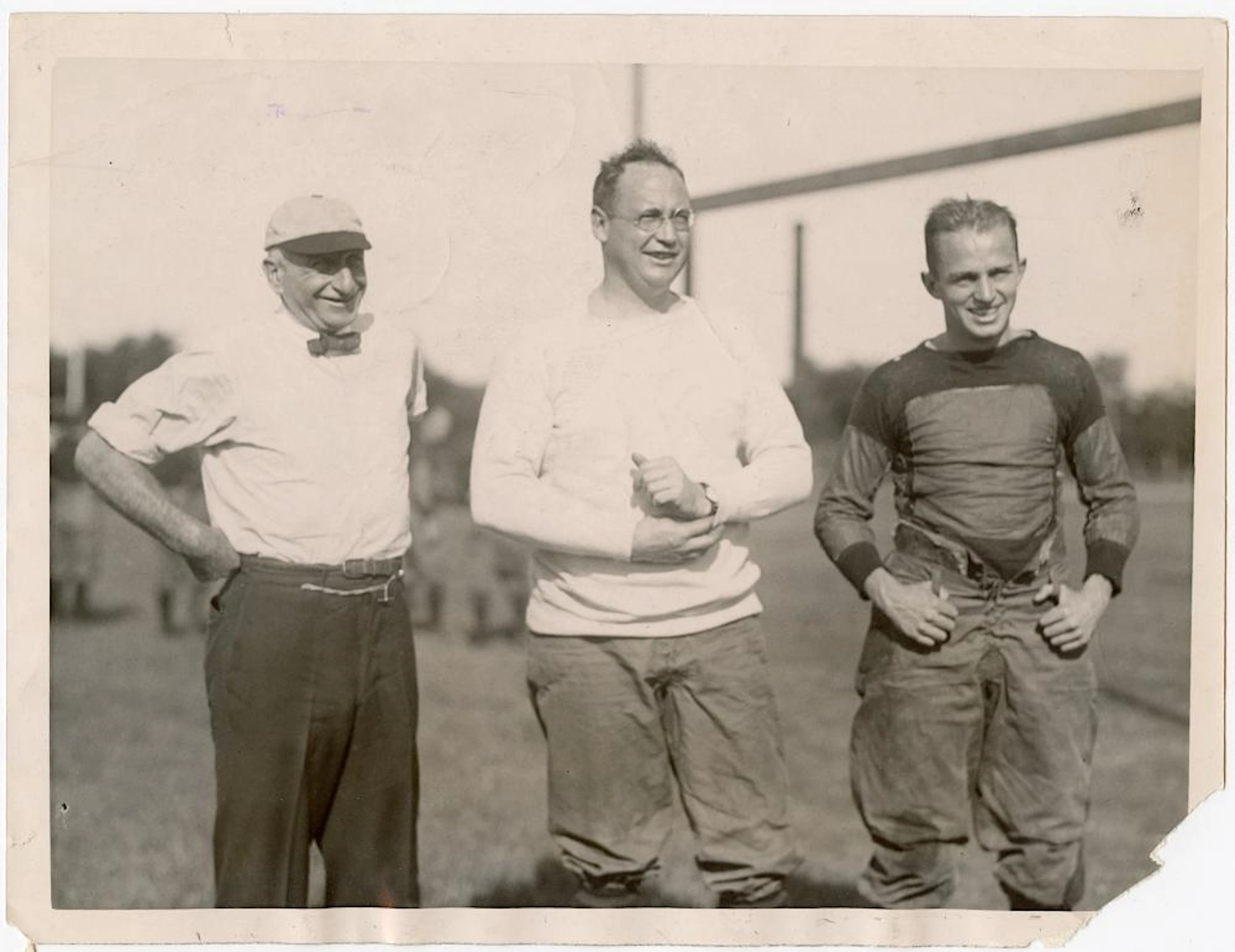 Antique Vintage Historical Photo Football College