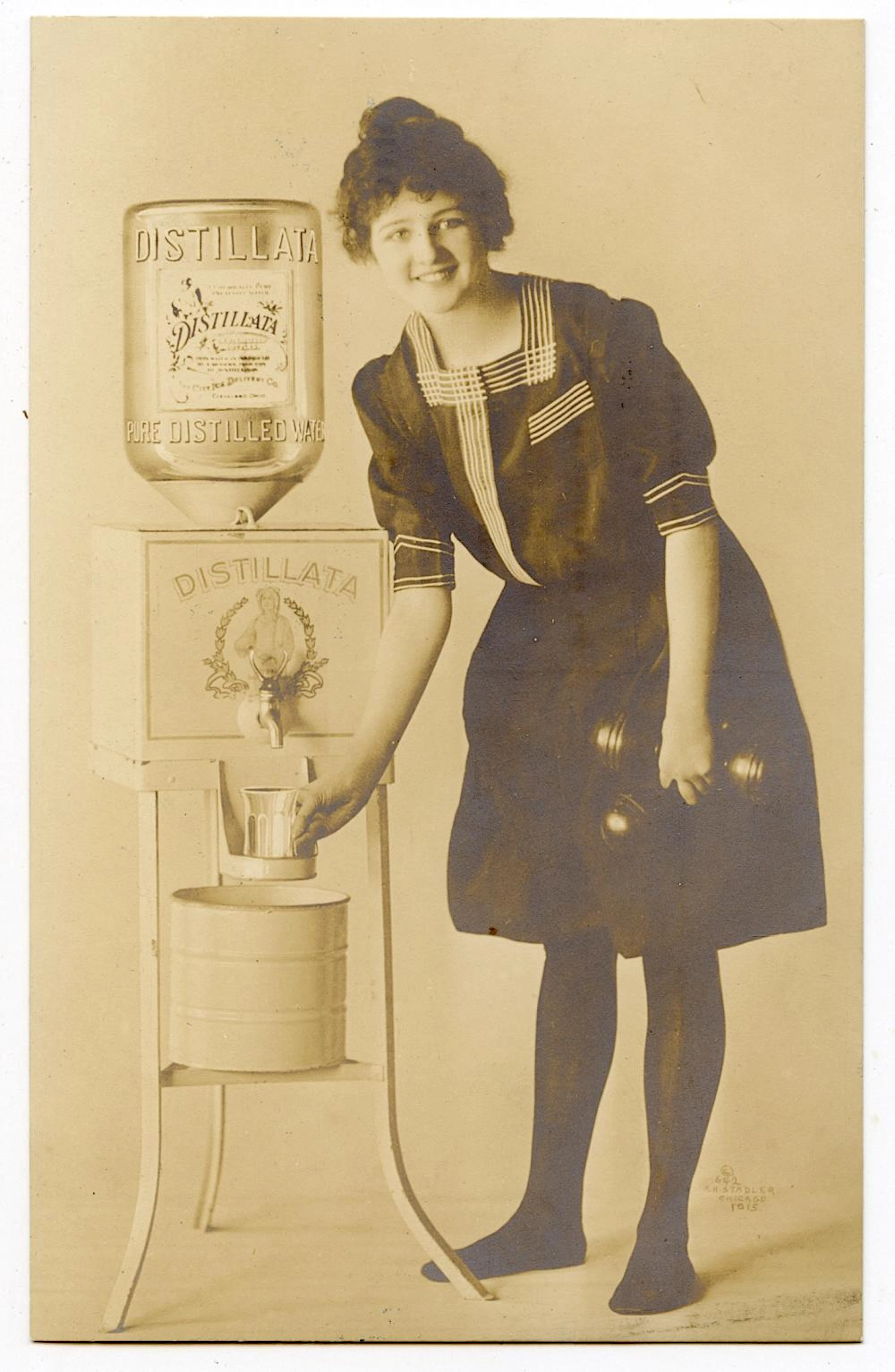 Antique Postcard Real Photo DISTALLATA Water