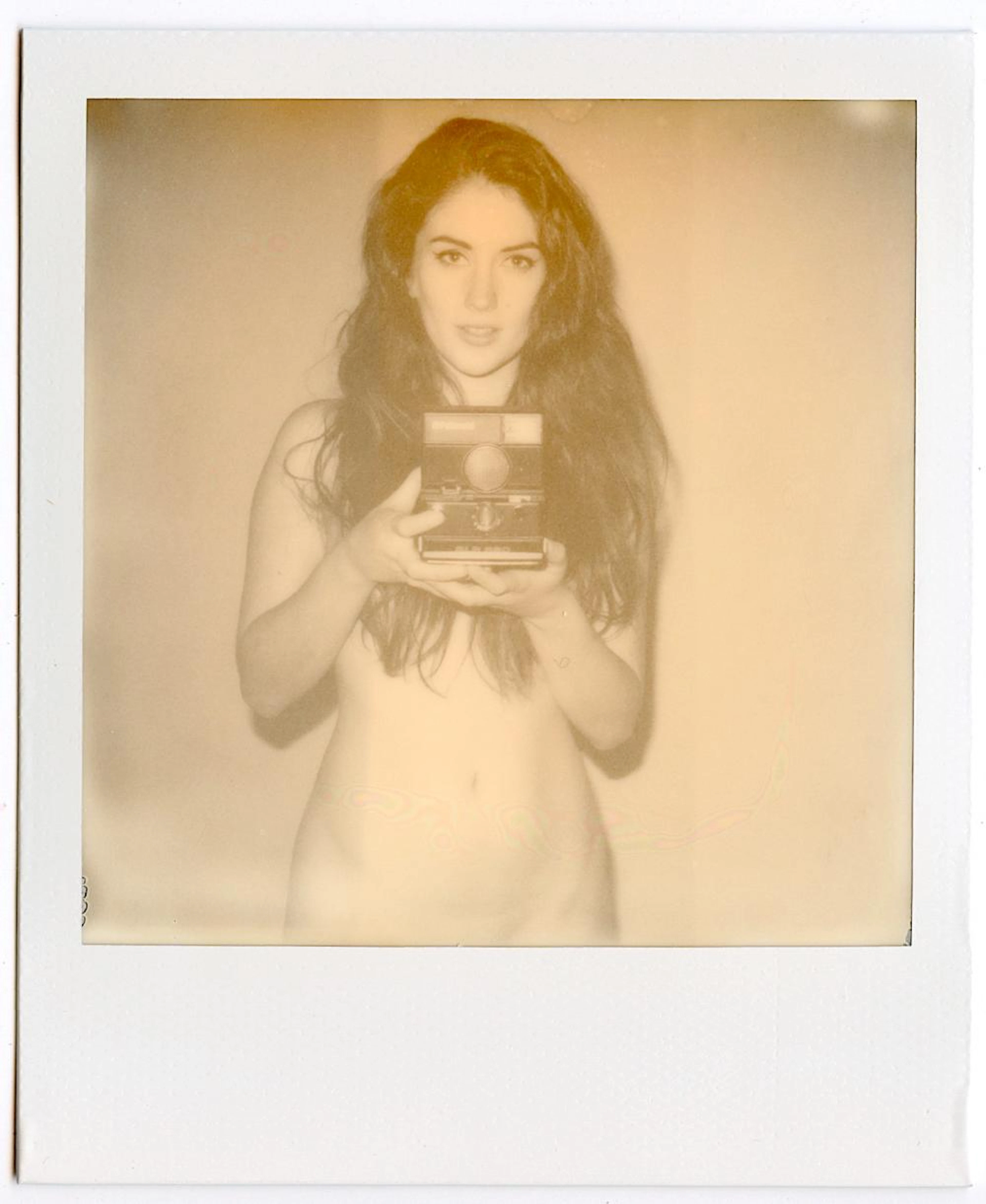Vintage Pin Up Nude Polaroid / Intax Film