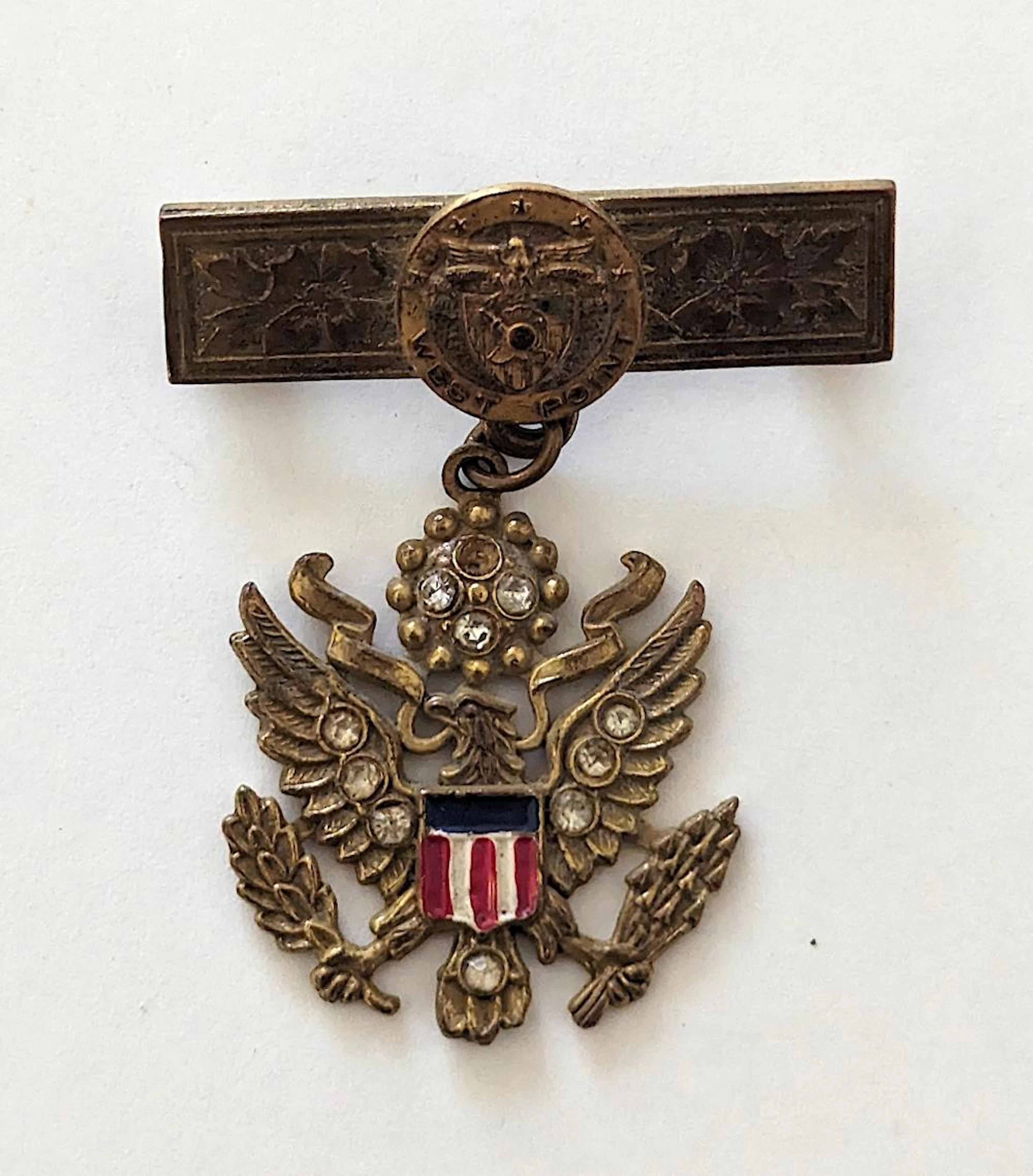 Vintage Original Broch Pin West Point WW2