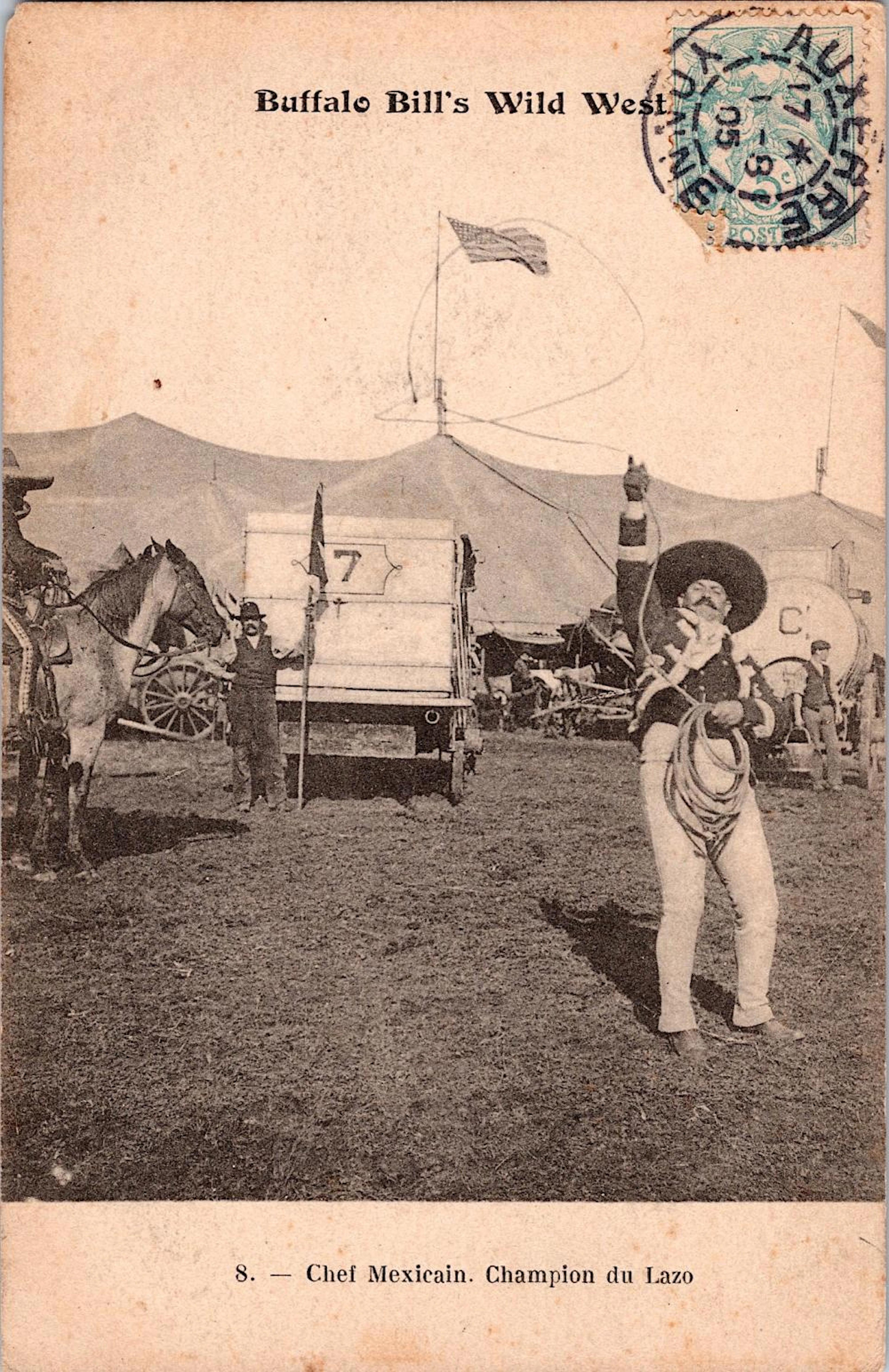 Antique Vintage Rare Postcard Buffalo Bill