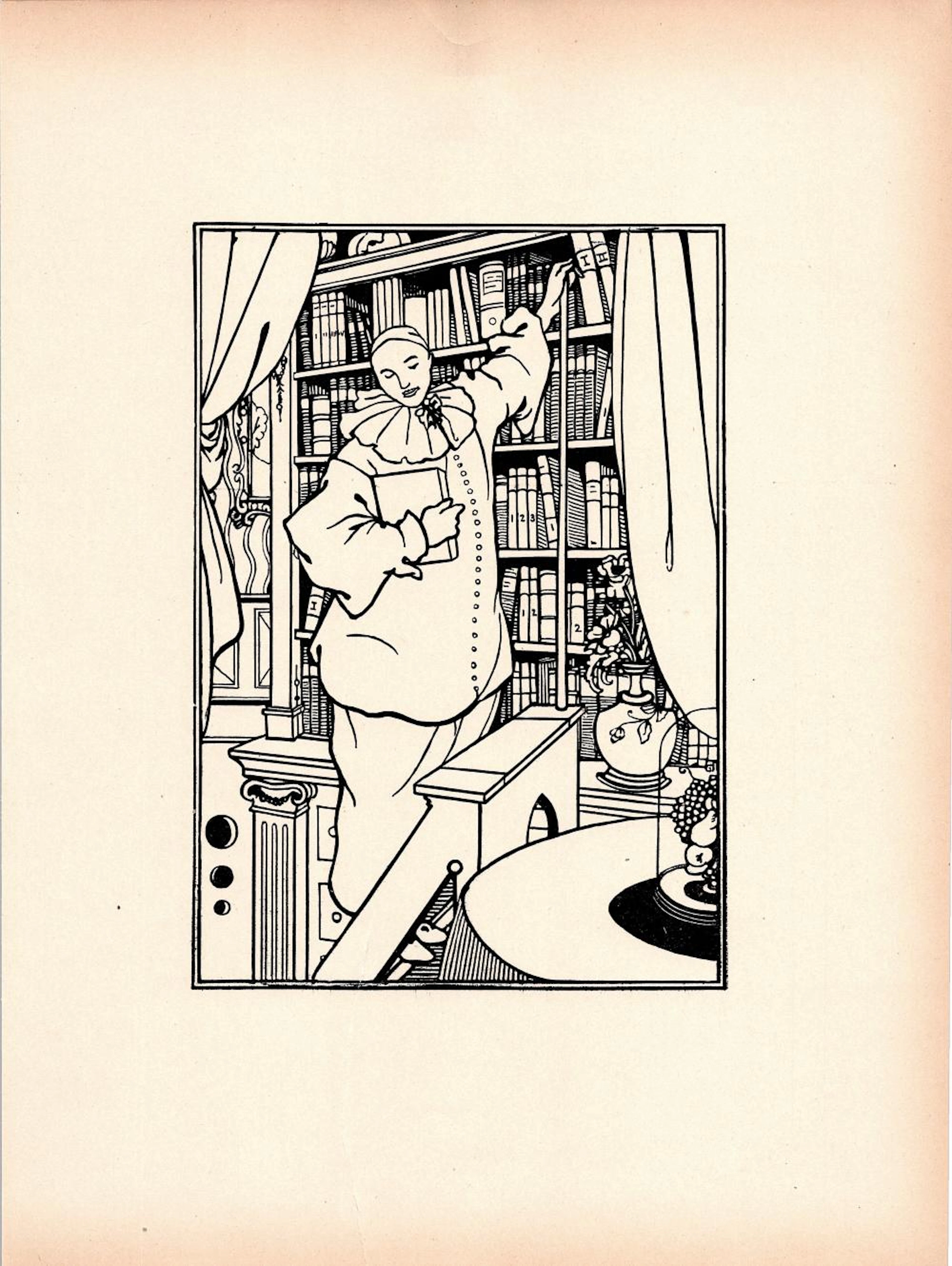 AUBREY BEARDSLEY Antique Lithograph, 1899