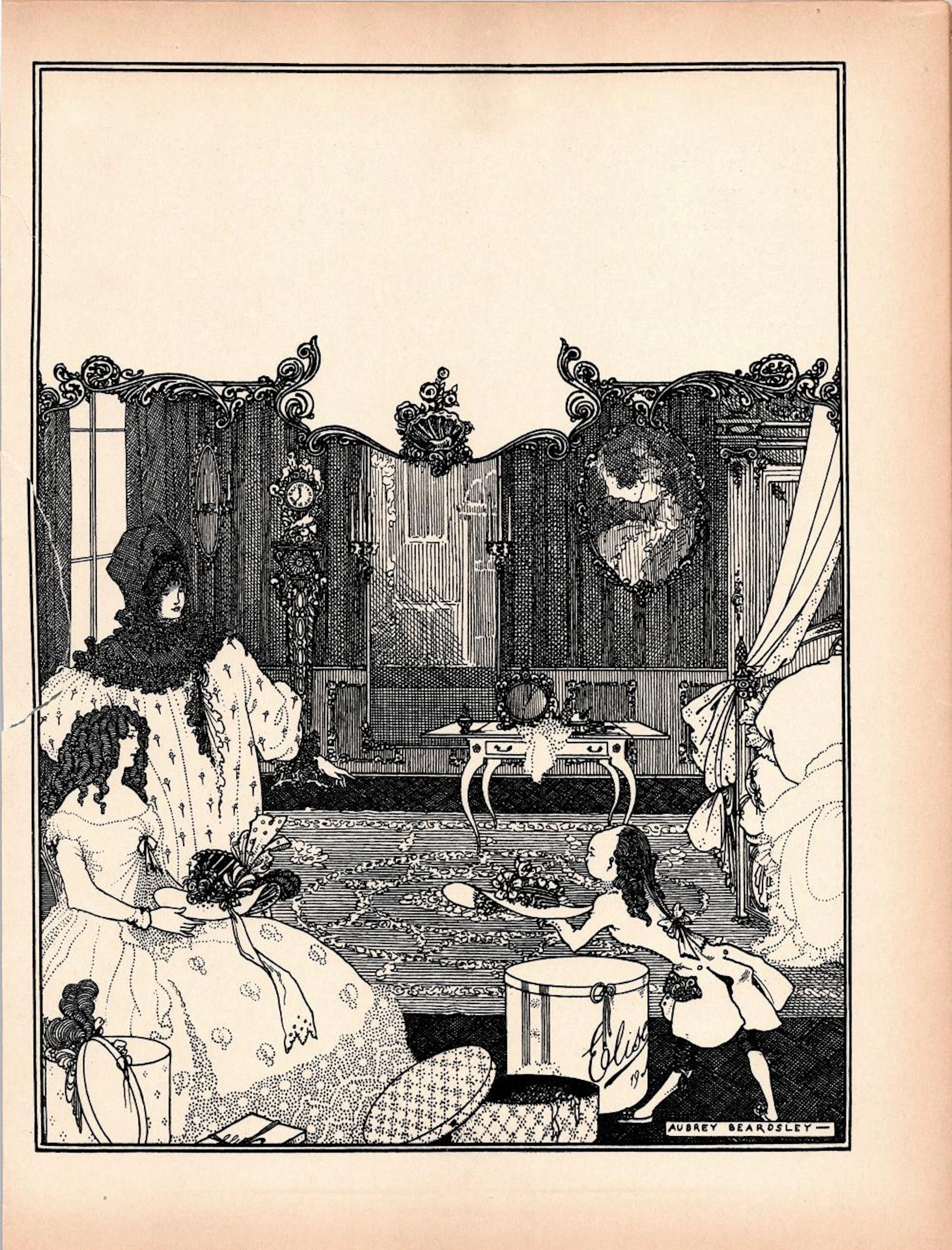AUBREY BEARDSLEY Antique Lithograph, 1899