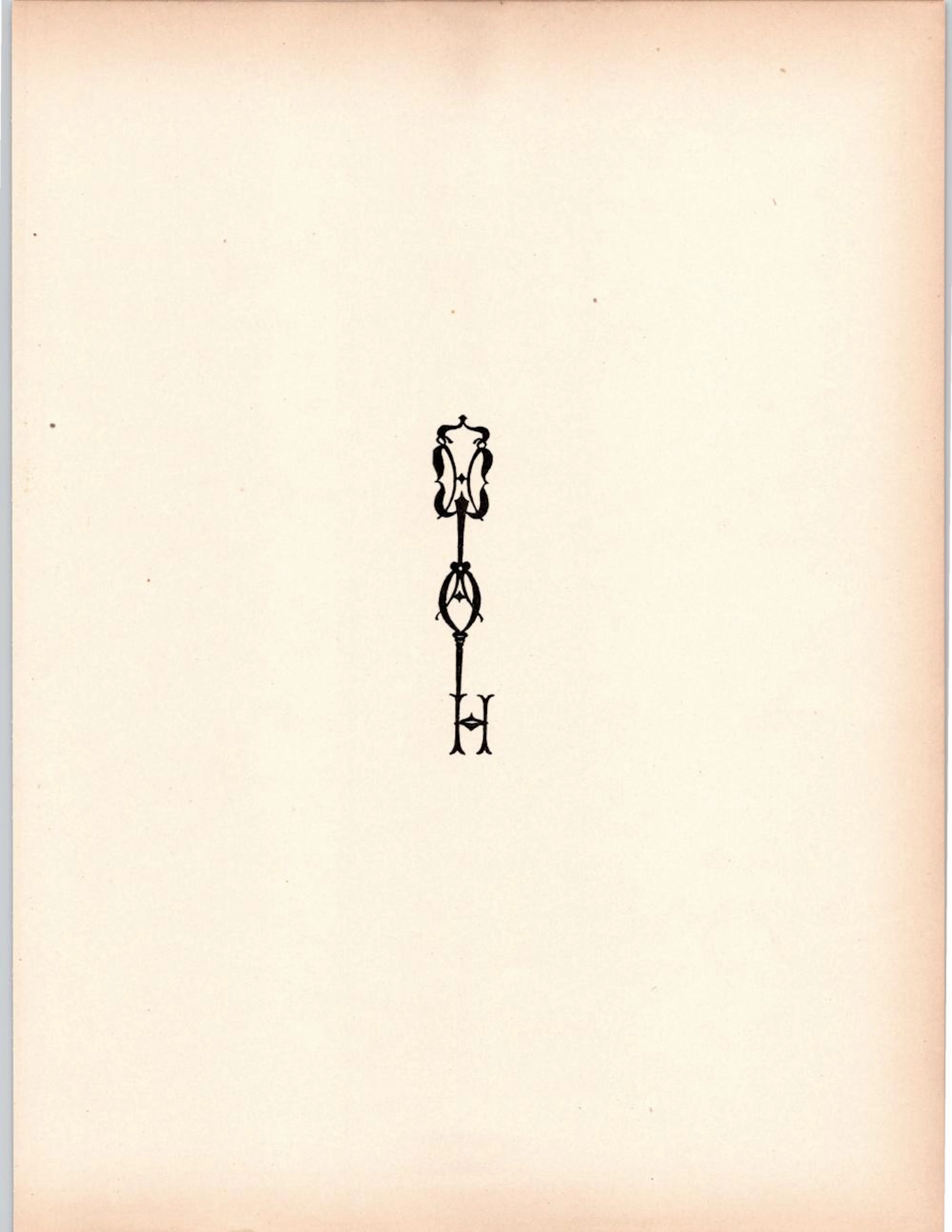 AUBREY BEARDSLEY Antique Lithograph, 1899