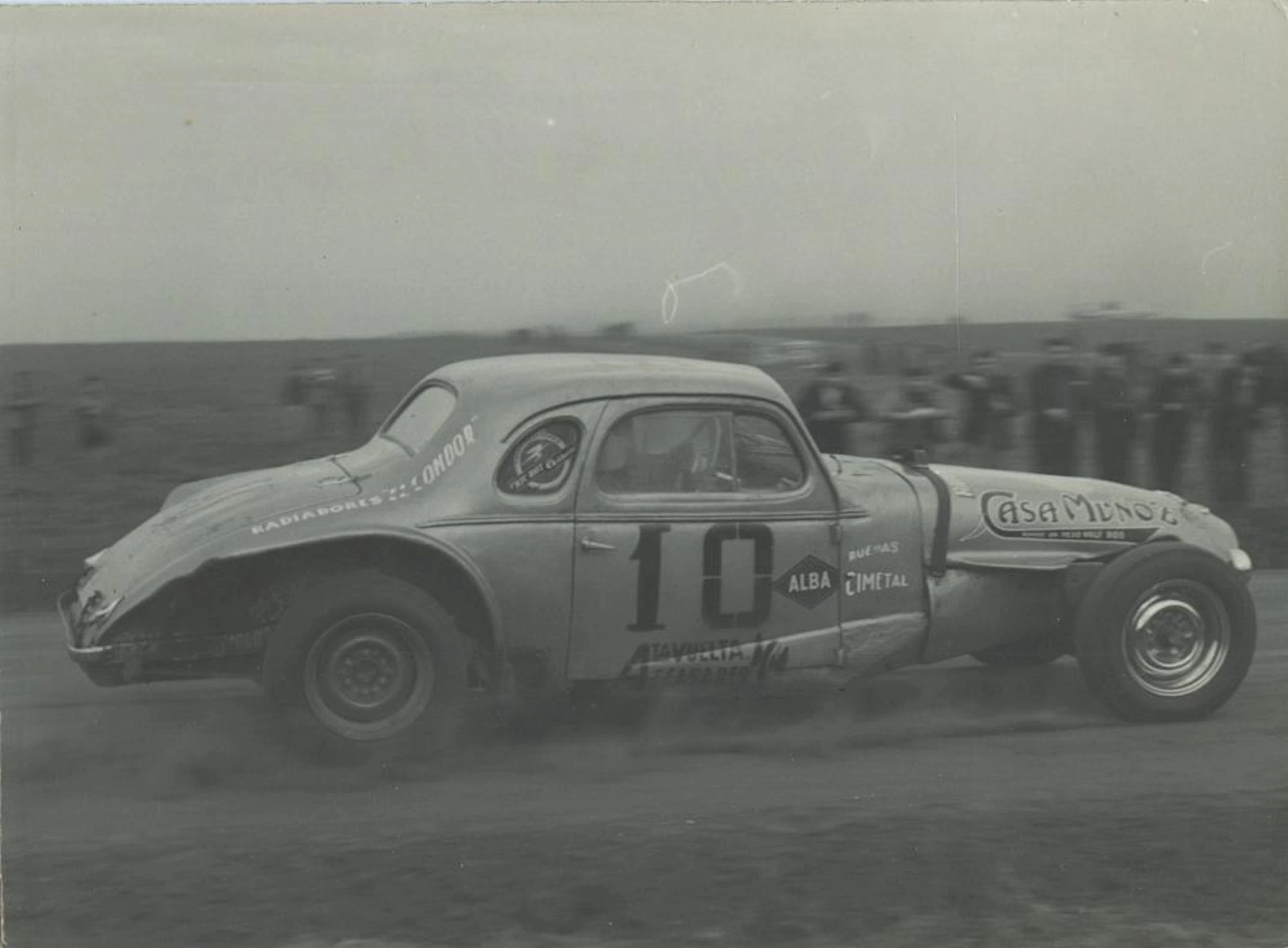 Antique Vintage Historical Photo Car Racing Chevrolet