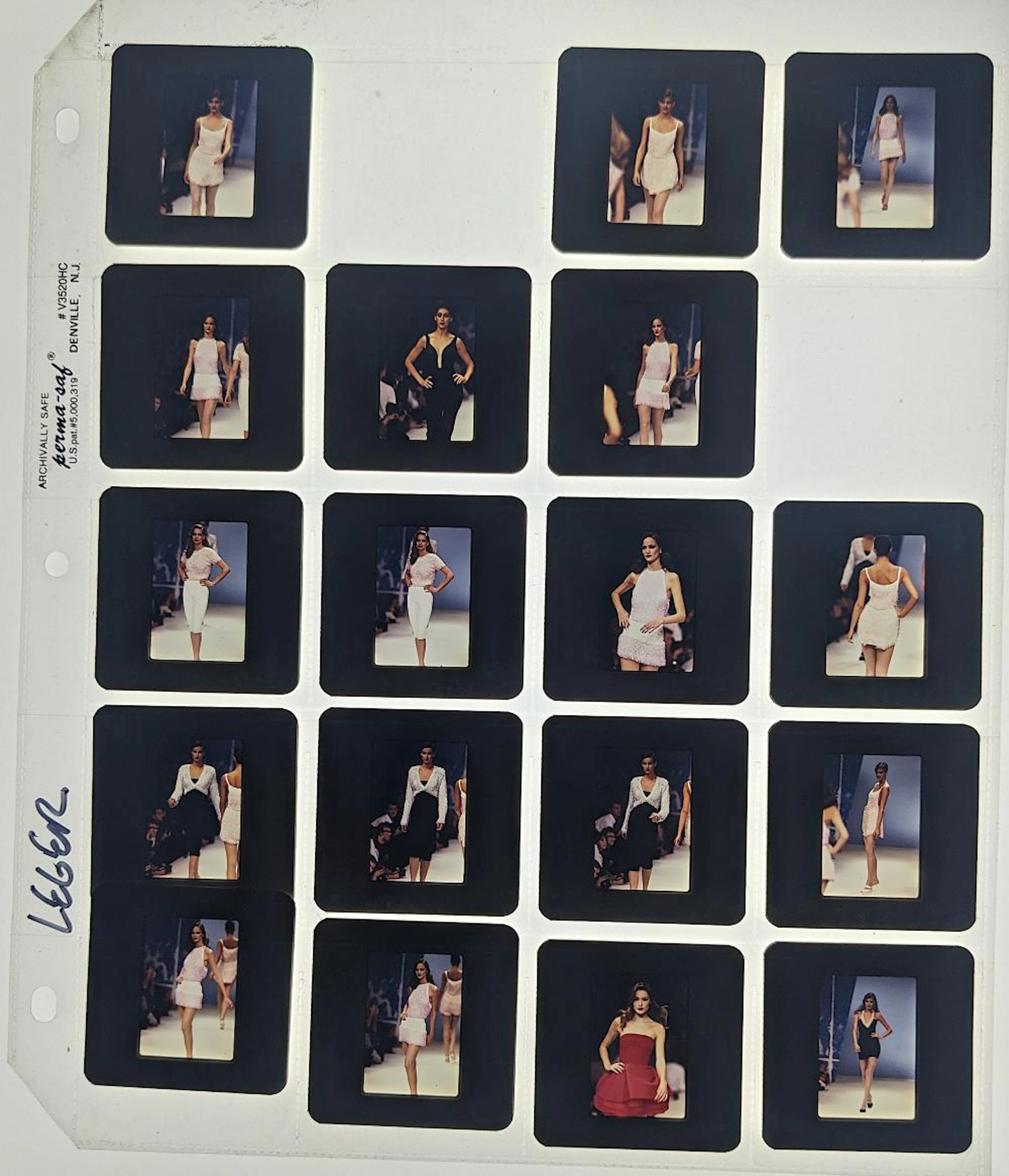 Set with Positive Photo Slides Transparency Pin Up