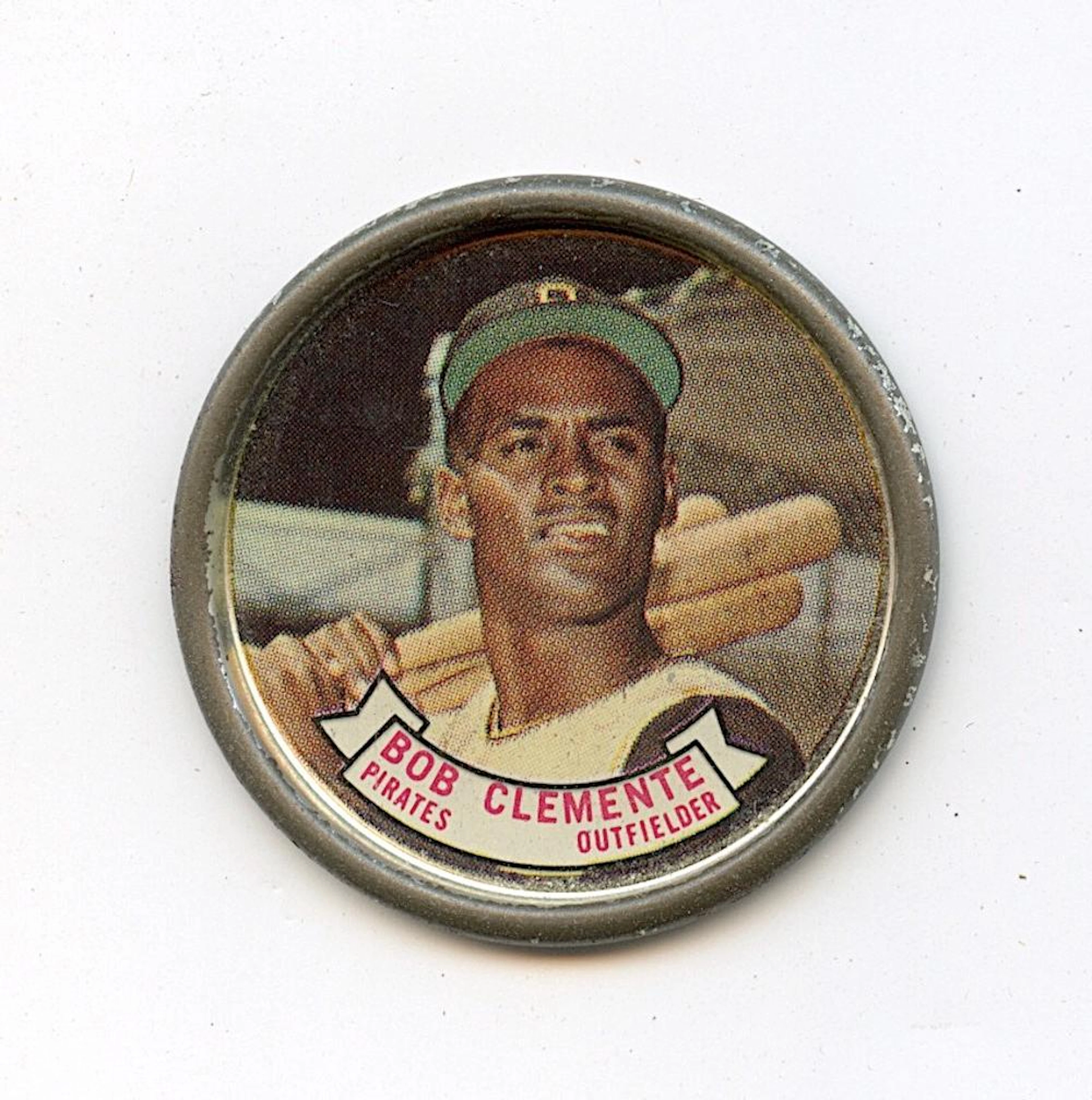 1964 Baseball Coin #55 Roberto Clemente Pittsburgh Pirates