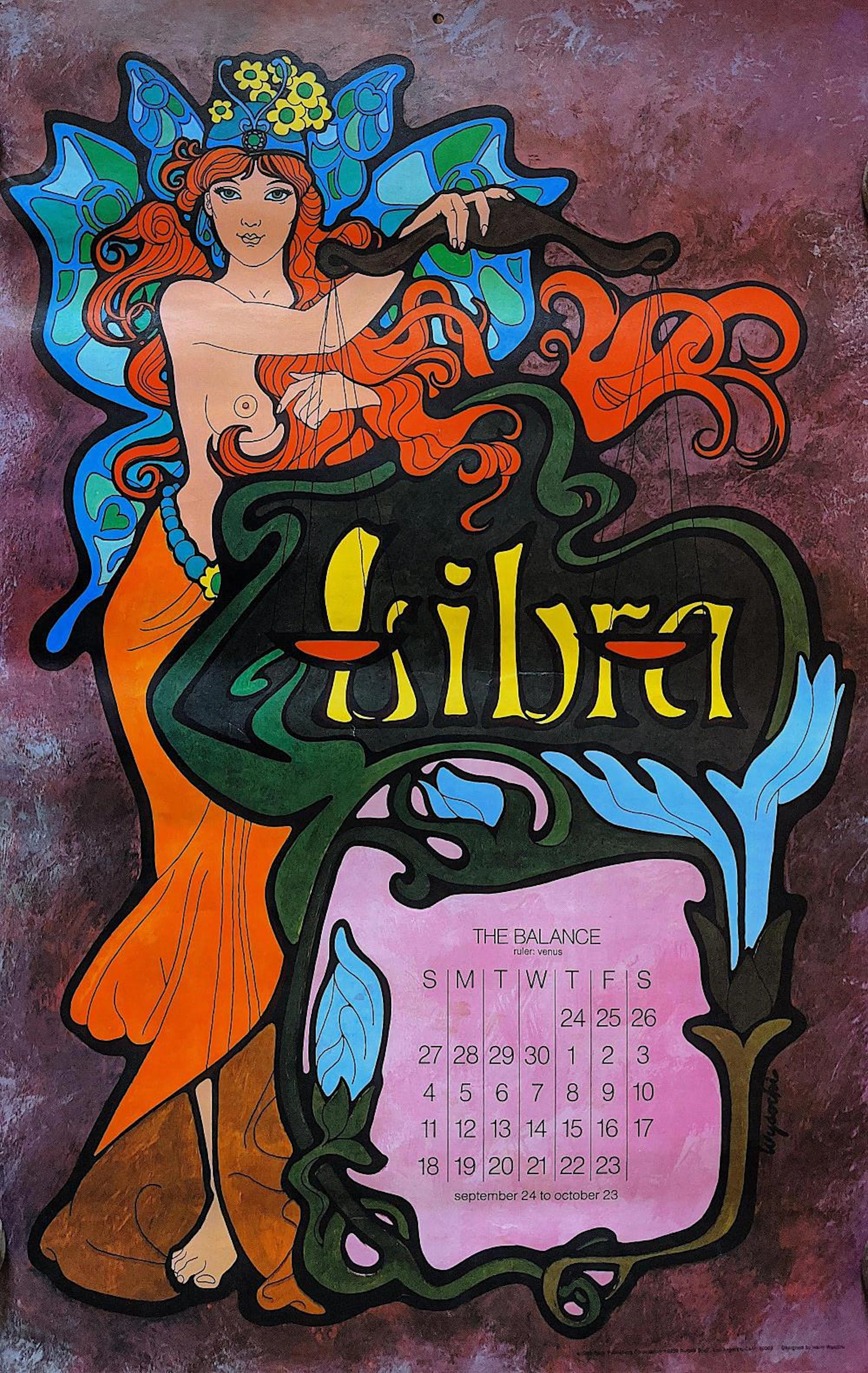 HARRY WYSOCKI Original Zodiac Poster, 1969