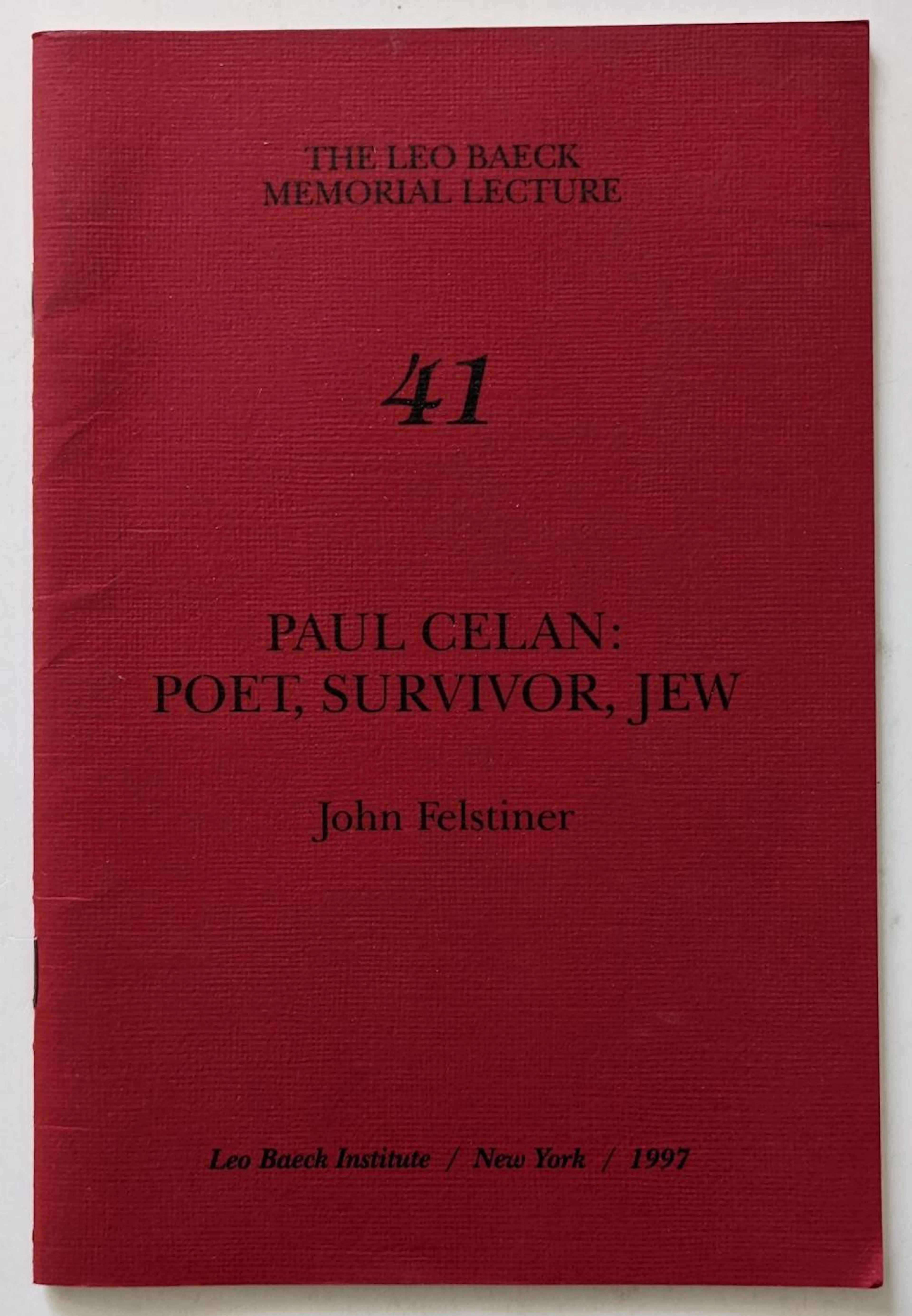 Book Paul Celan: Poet, Survivor, Jew by JOHN FELSTINER