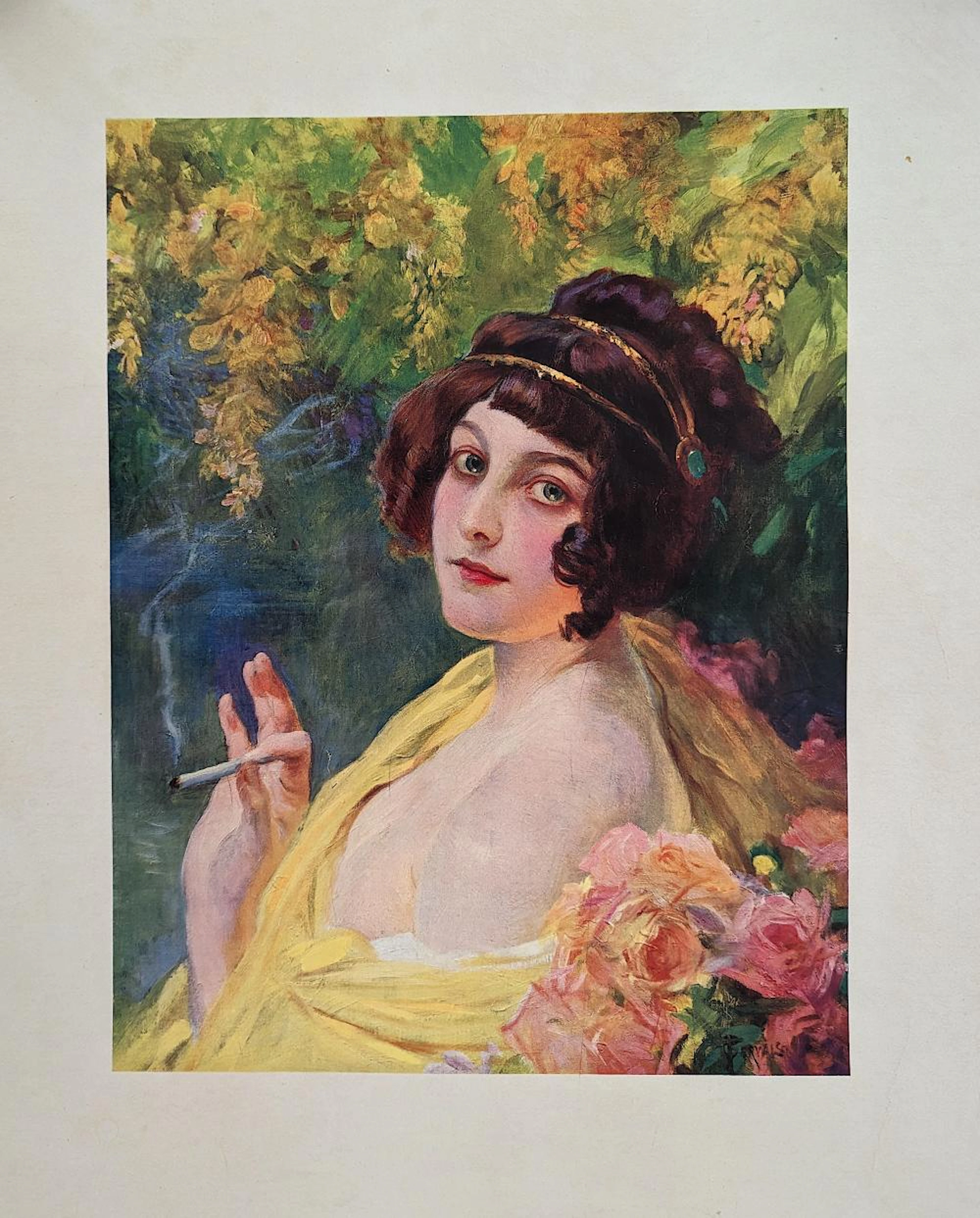 Authentic JOB Cigarettes Poster Gervais, France, 1895