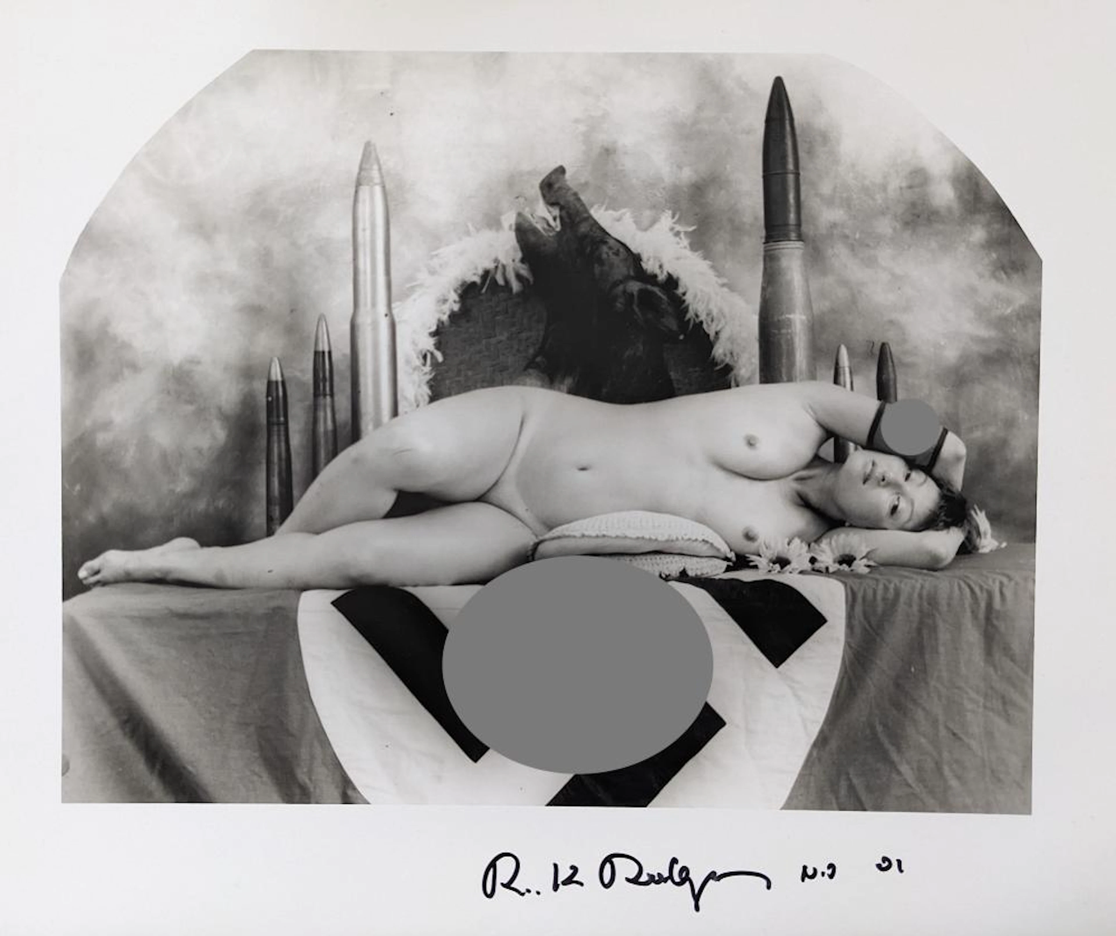 Original RUDOLF RADLINGER Signed Photograph Female Nude
