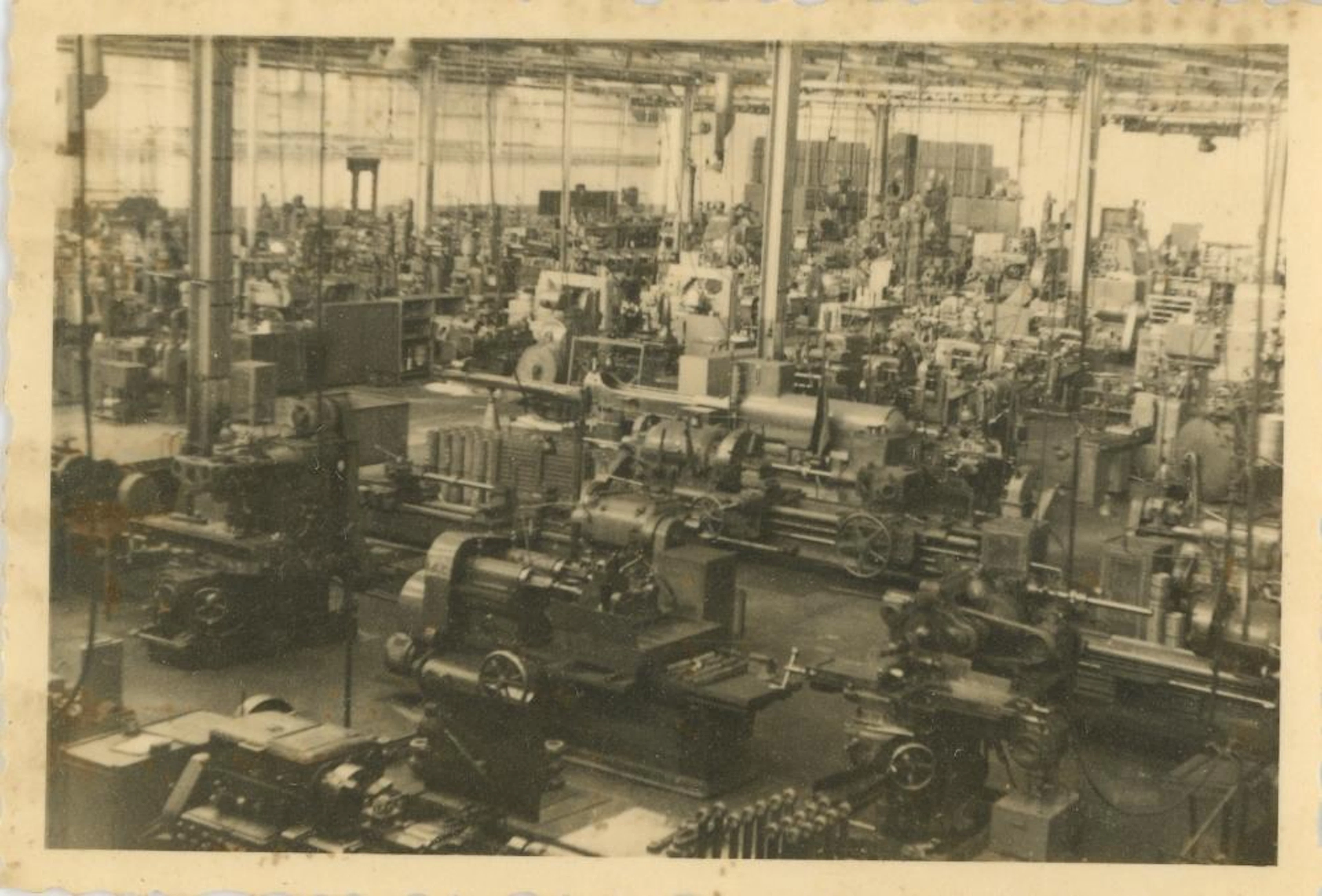 Rare DAIMLER-BENZ Factory Production Agfa Brovira Original Photo, 1950s