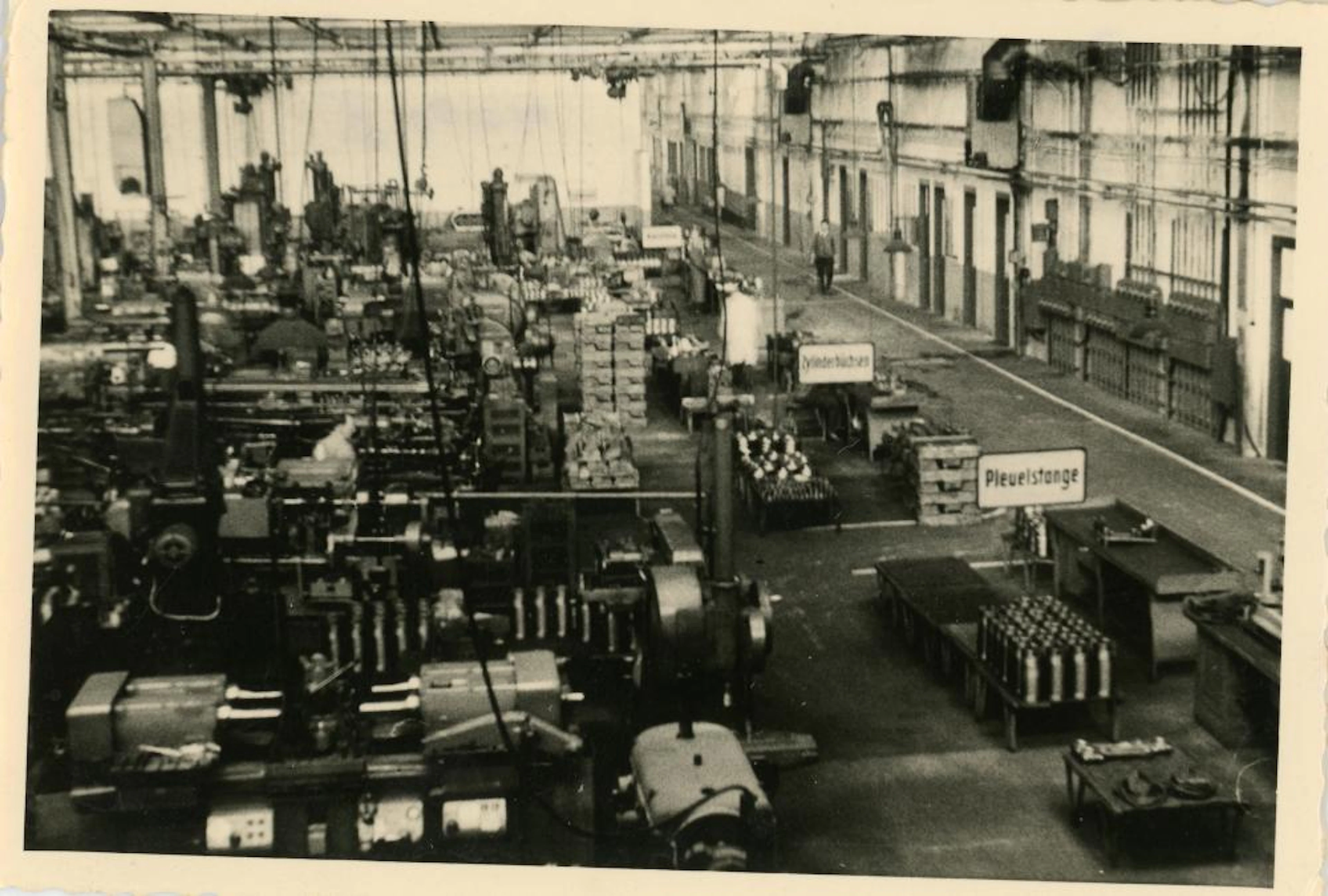 Rare DAIMLER-BENZ Factory Production Agfa Brovira Original Photo, 1950s