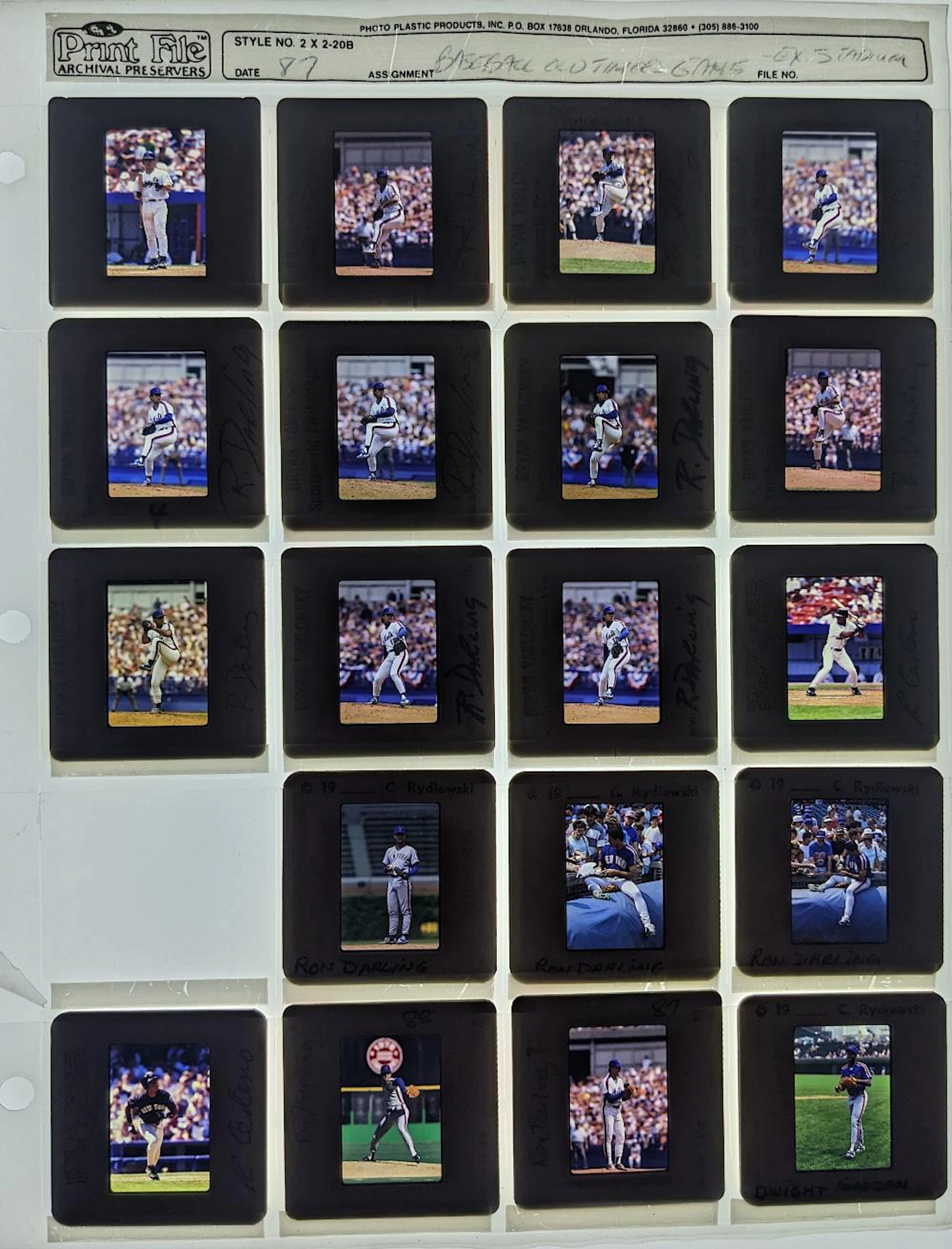 Set 35mm Slides Positives Professional Sports Baseball