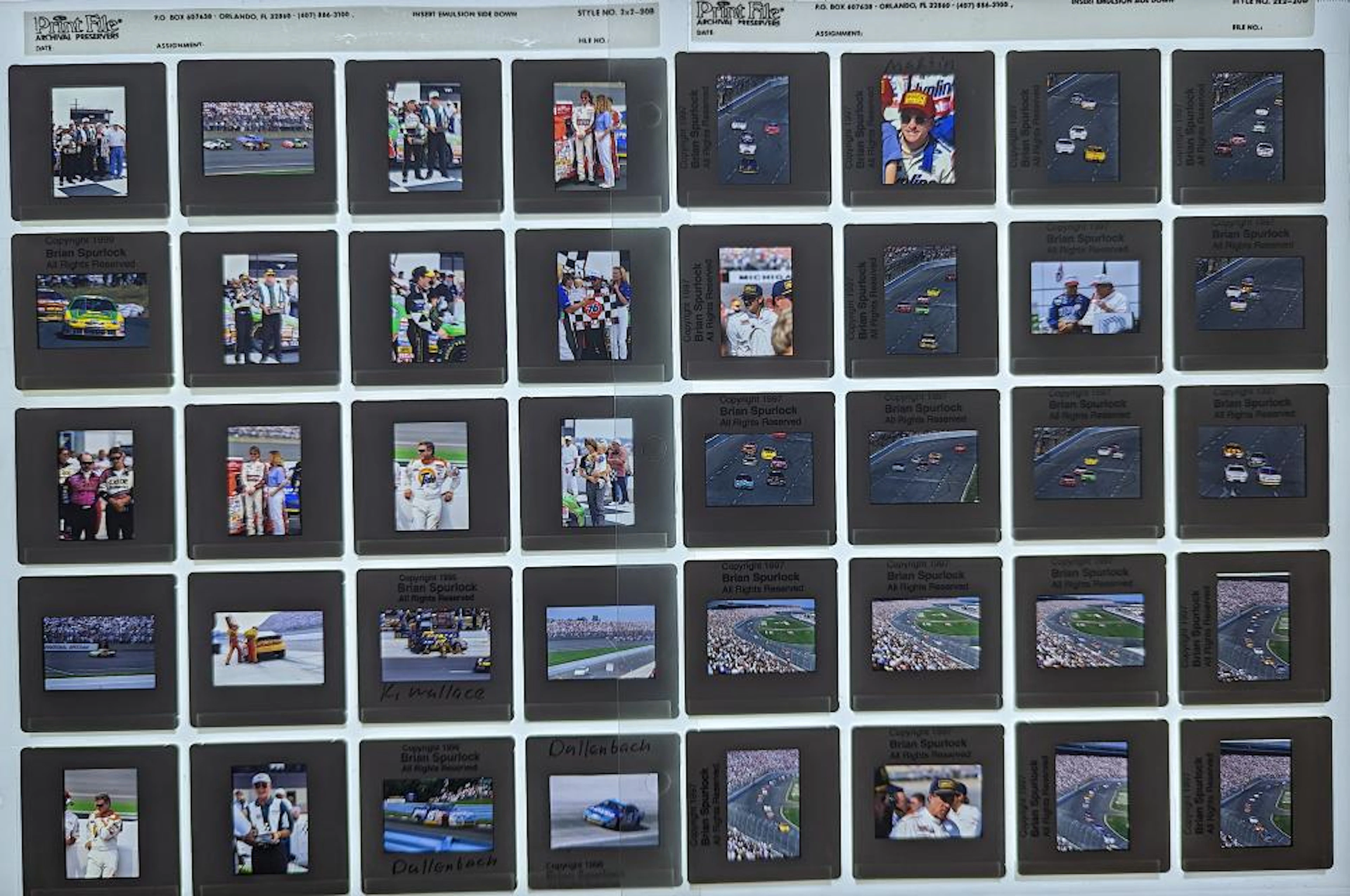 Set 40 Slides 35mm Sport CAR RACING 1990'S