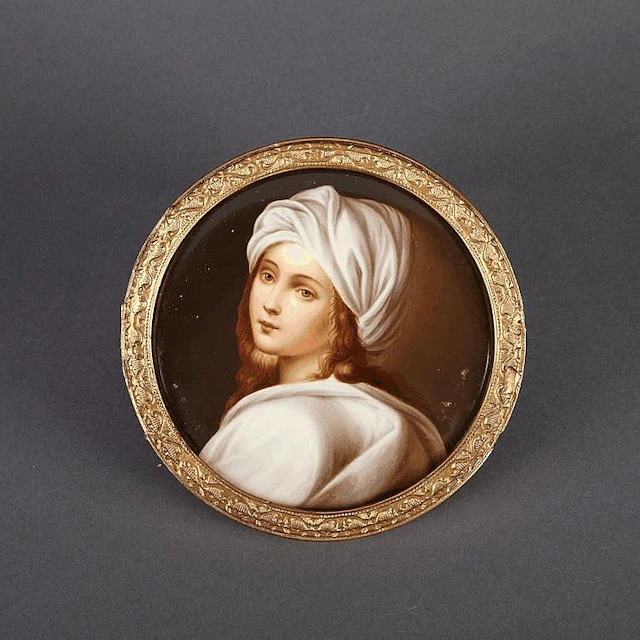 Firenze Circular Plaque of Beatrice Cenci, after