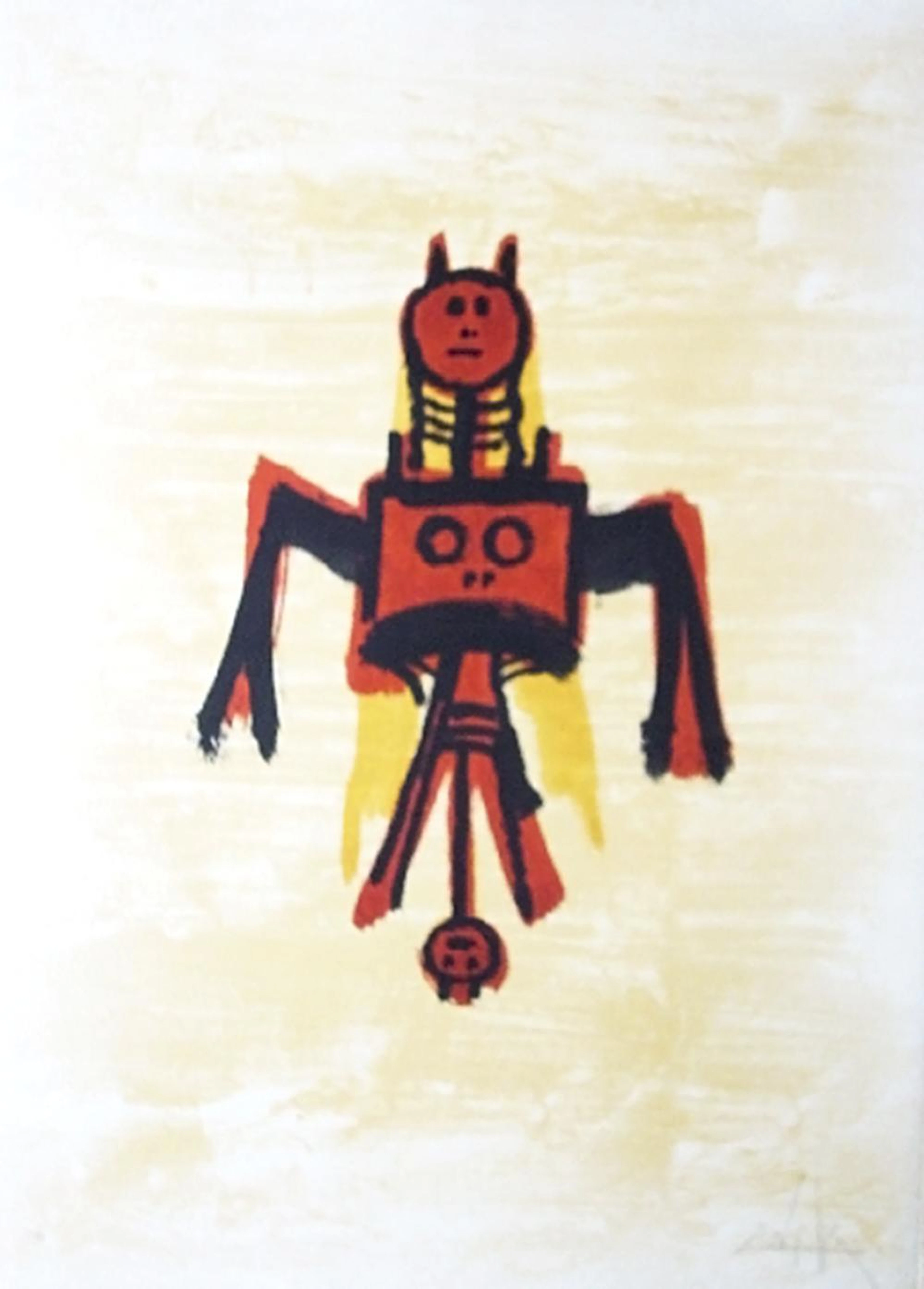 Wifredo Lam - El Ultimo Viaje del buque fantasma 11, 1976, lithograph