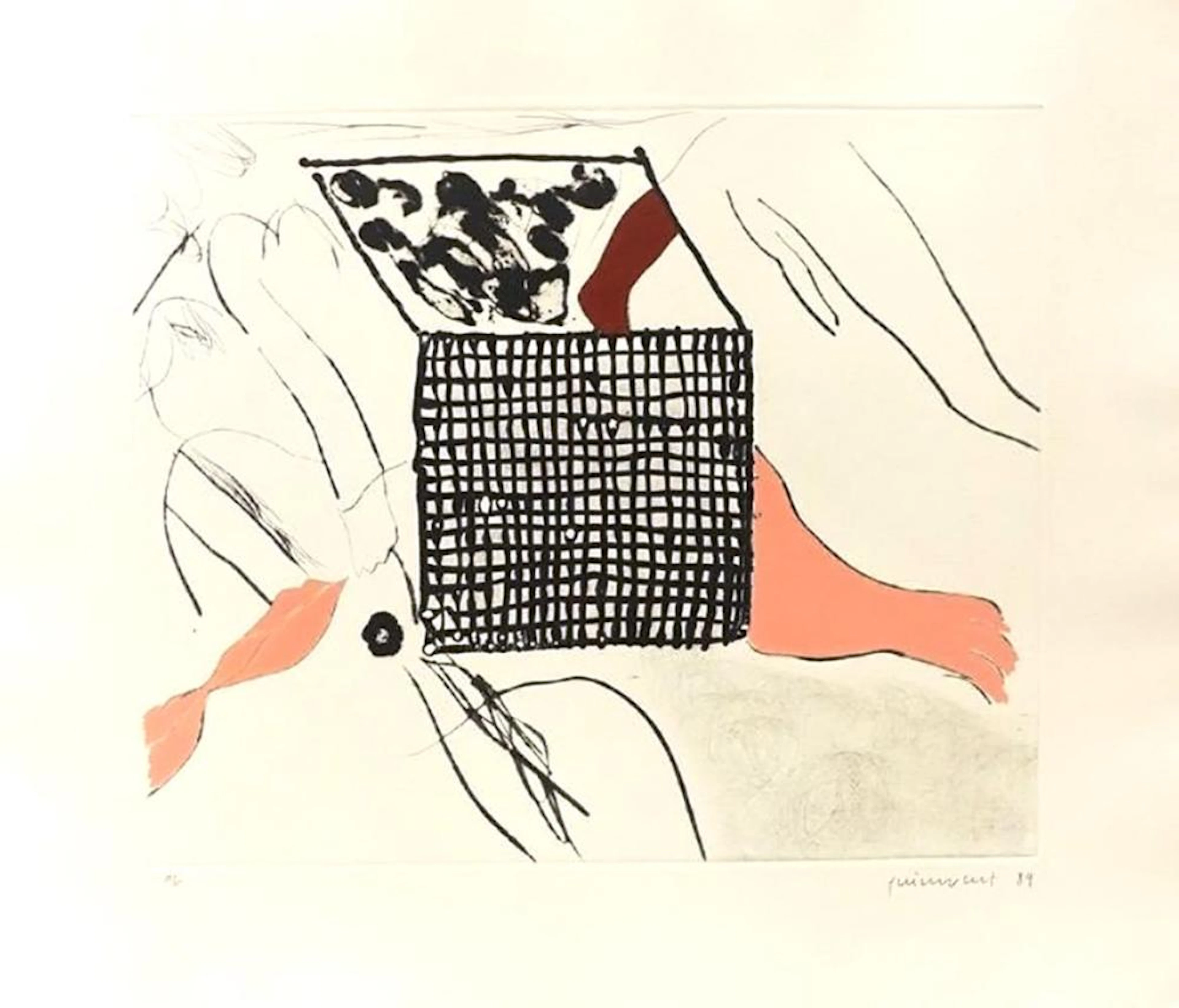 Josep Guinovart - Sortides, 1989, etching