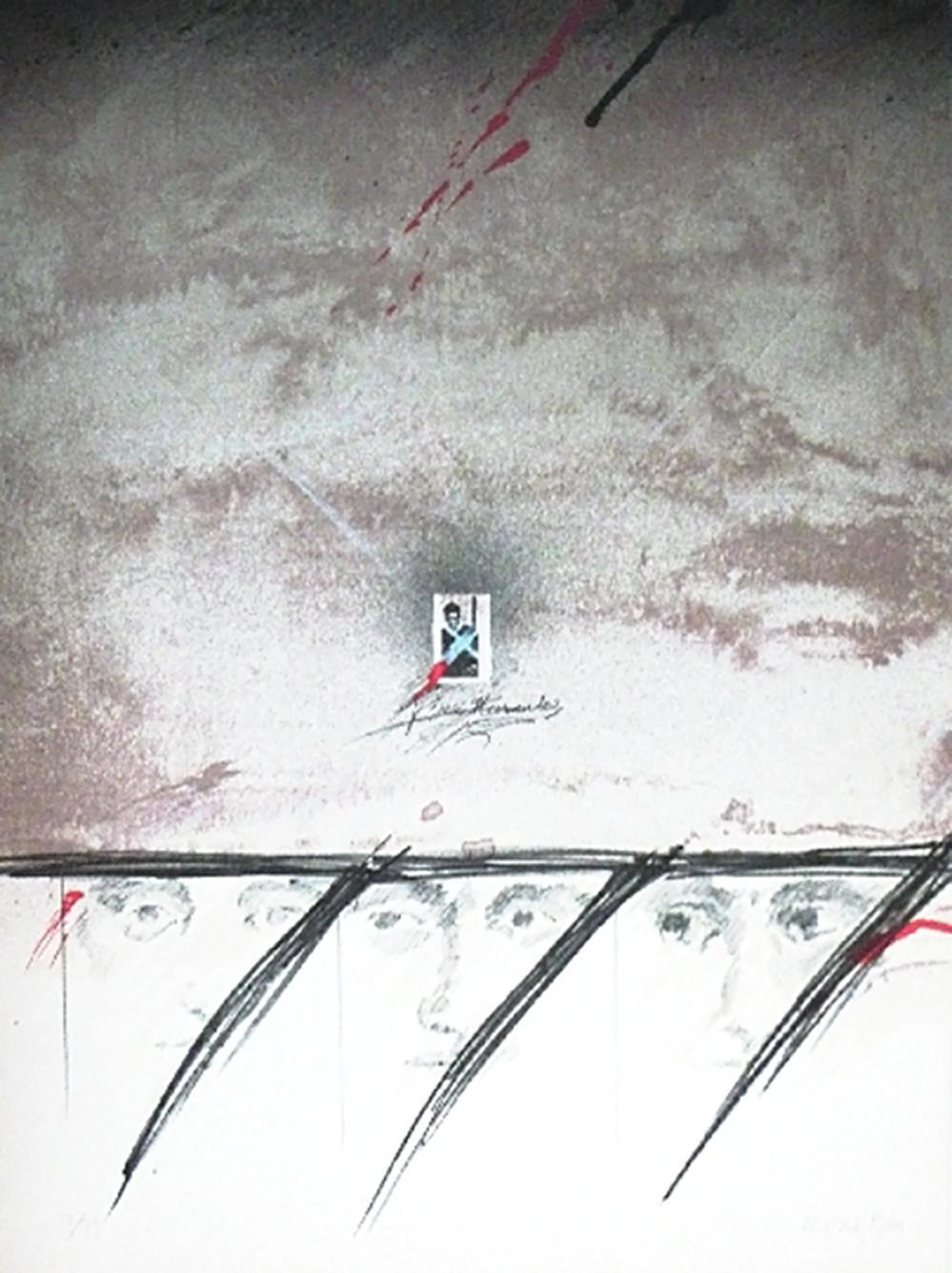 Roser Bru - Jose Hernandez, 1979, embossed lithograph