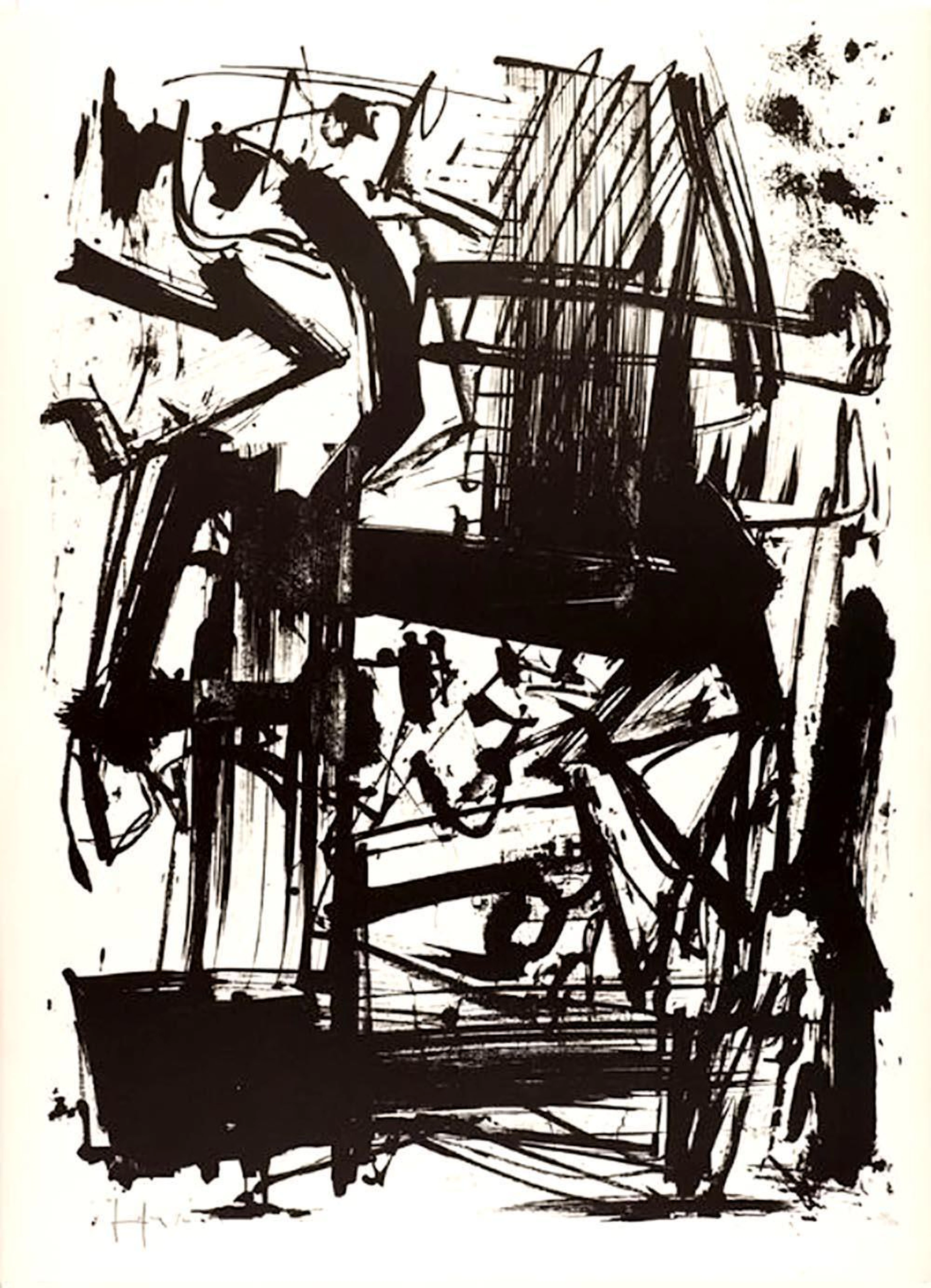 Emilio Vedova - Hommage à Joan Prats, 1975, lithograph