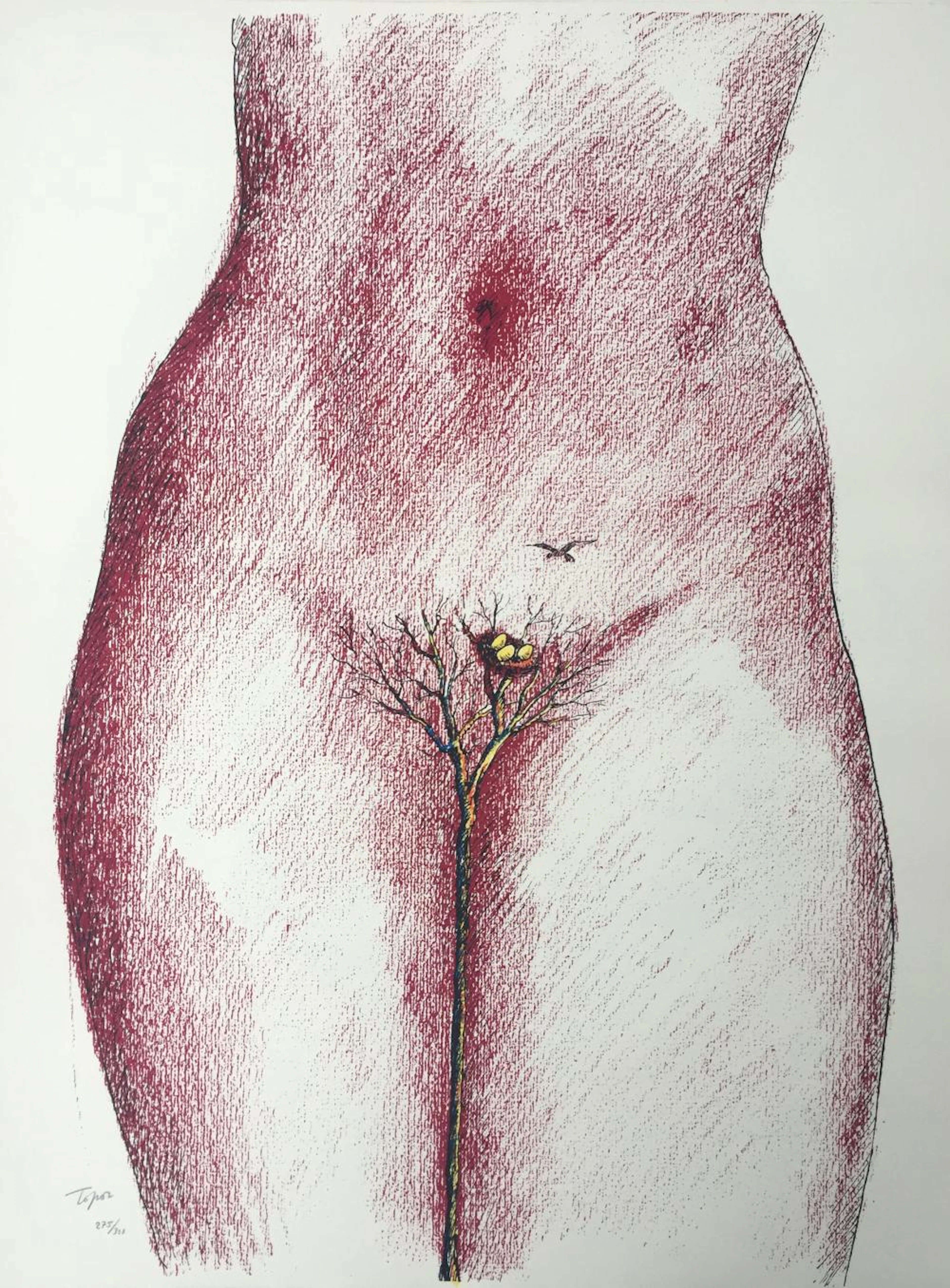 Roland Topor - Ne pas voir, ne pas ..., 1970, screen printing