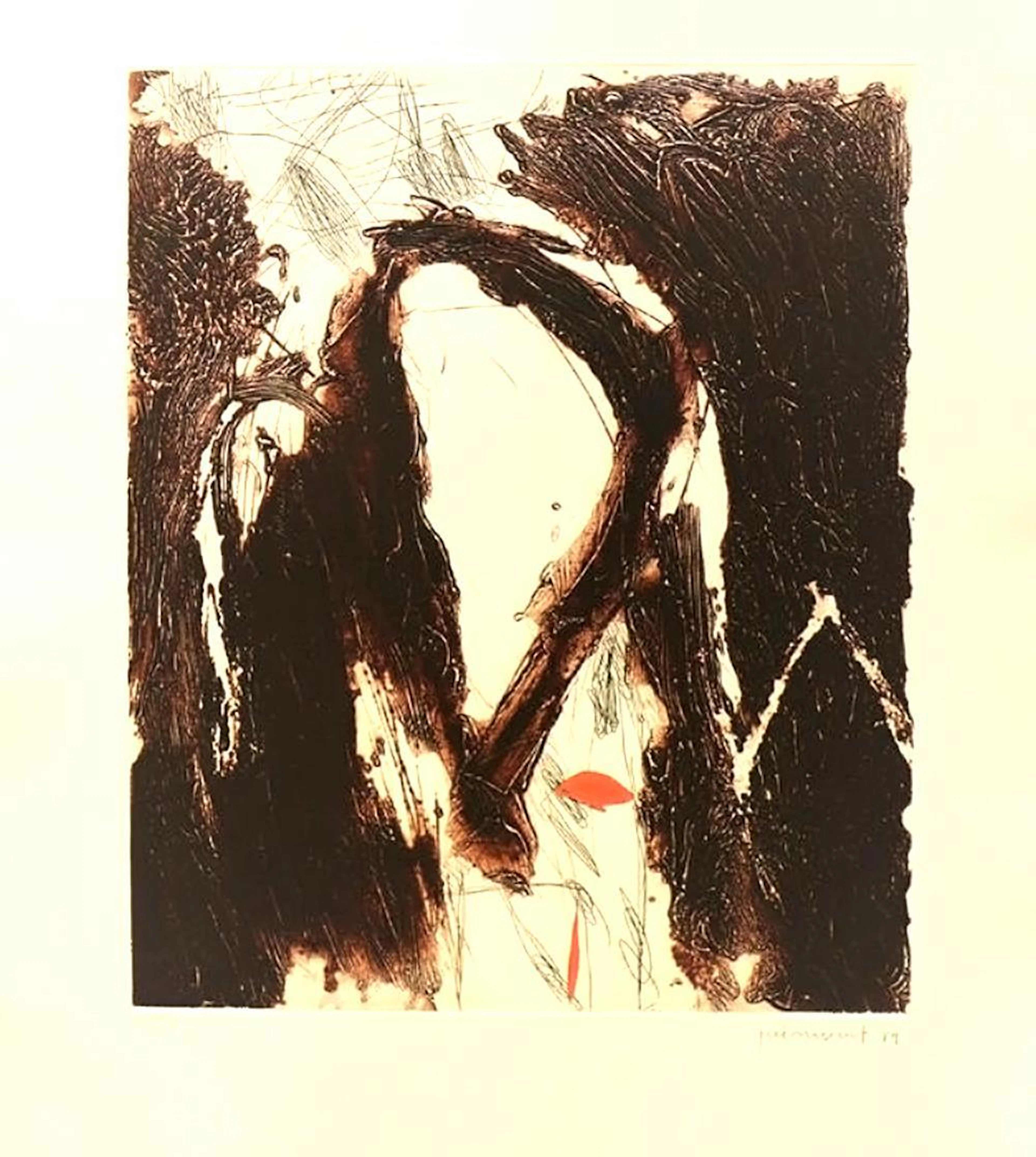 Josep Guinovart - La Nit, 1989, etching