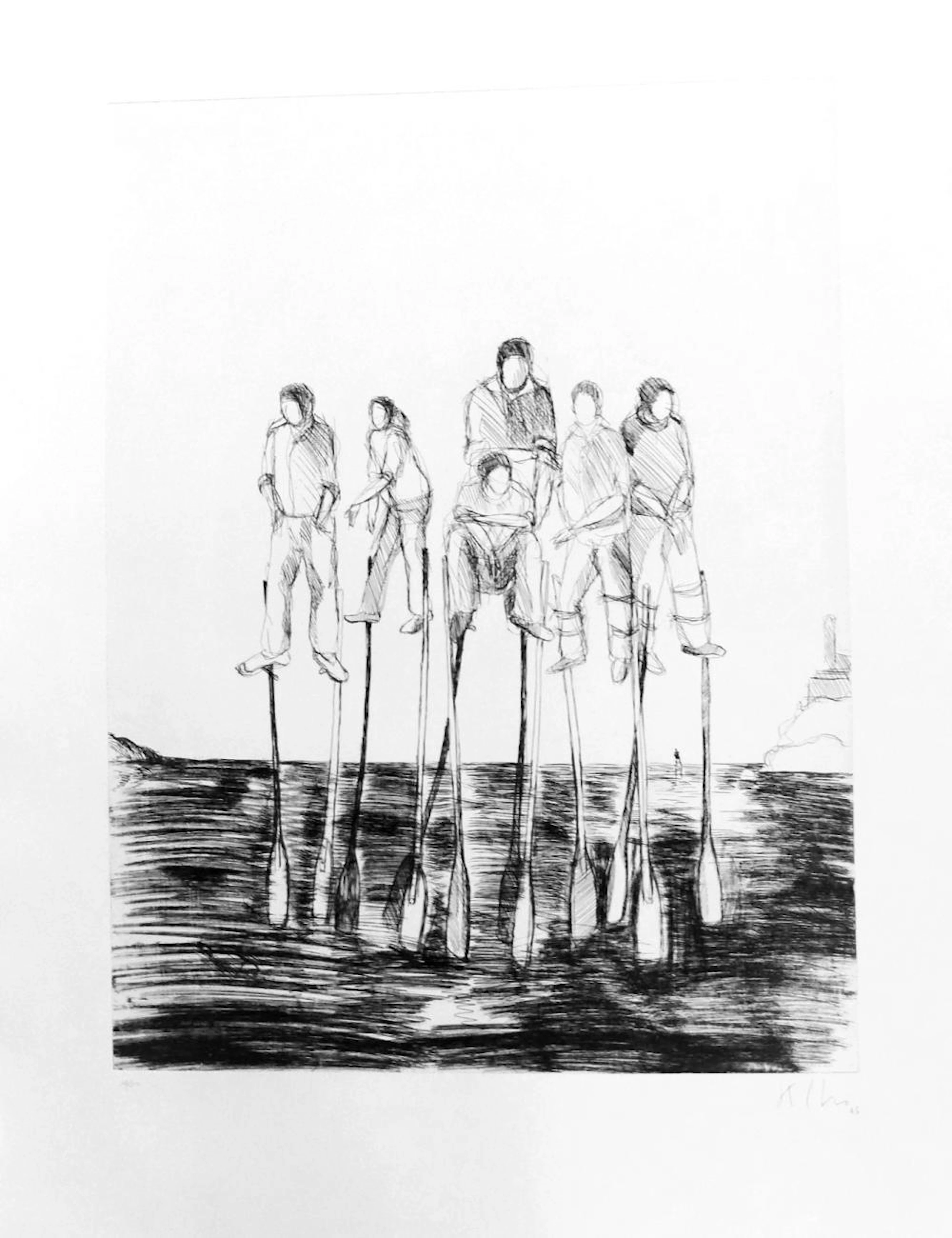 Kcho - Pero de aqui no me movere, 2005, etching