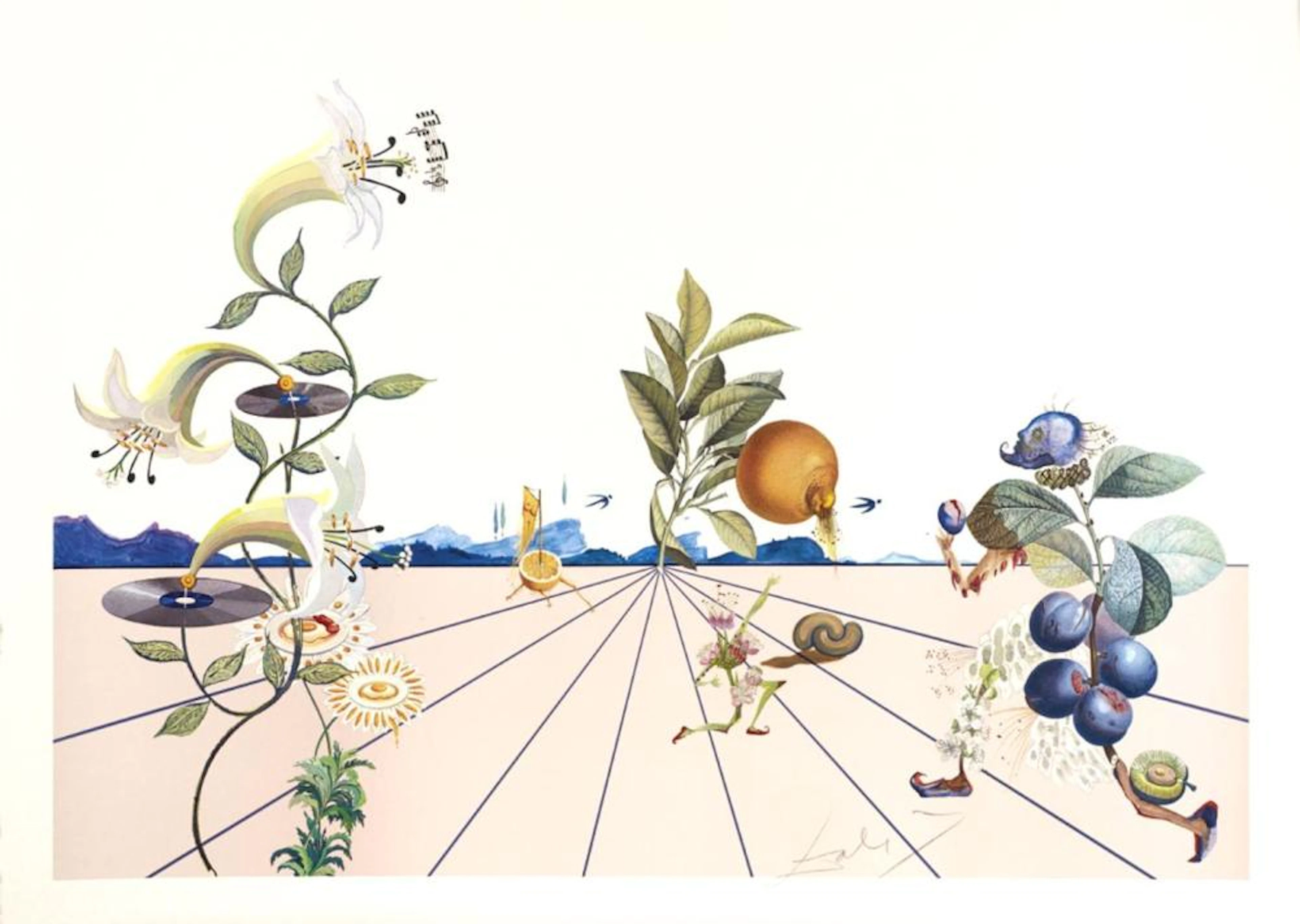 Salvador Dali - Flordali I, 1981, lithograph
