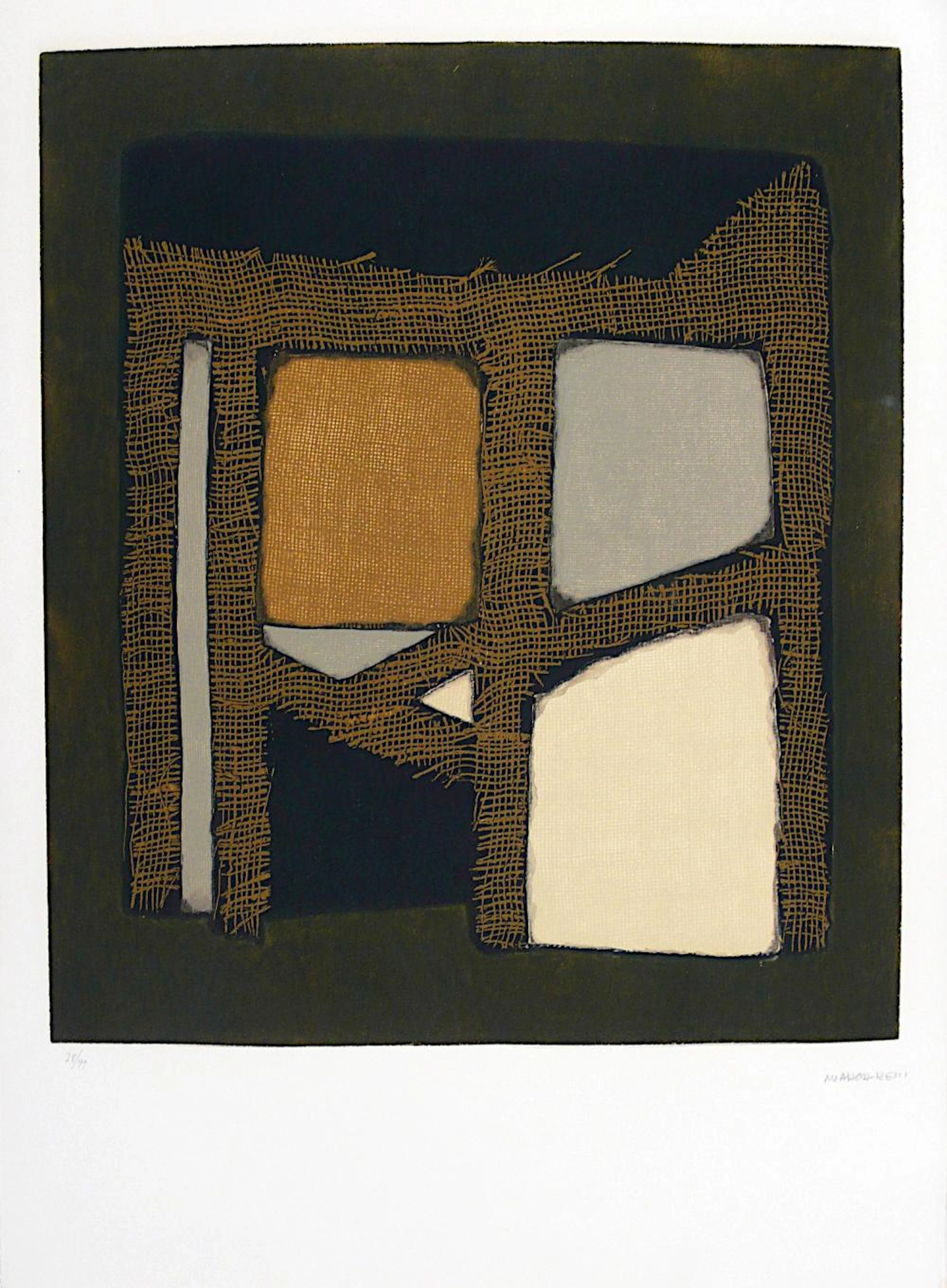 Conrad Marca-Relli - Composition 6, 1977, etching and aquatint