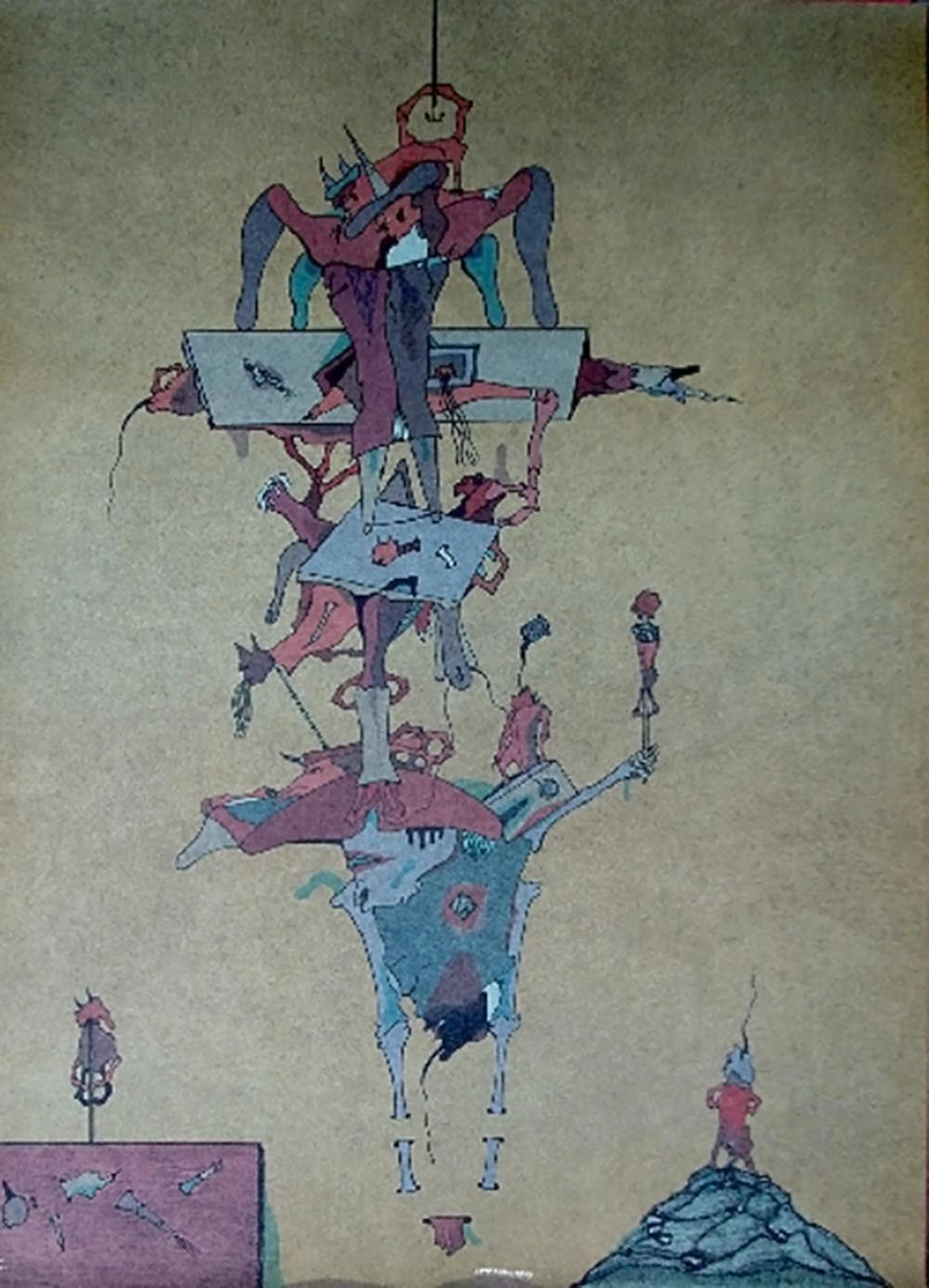 Jorge Camacho - Cenizas, 1974, lot of 10 lithographs
