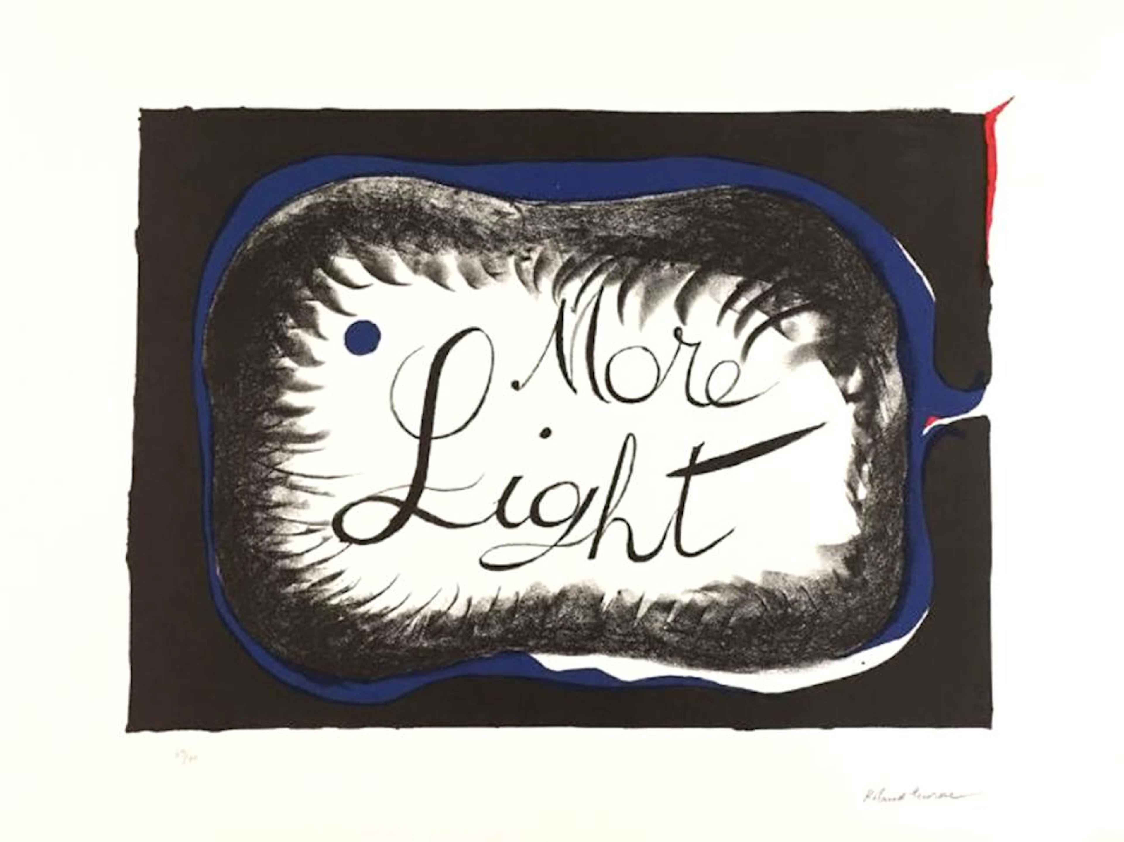 Roland Penrose - More light, 1988, lithograph