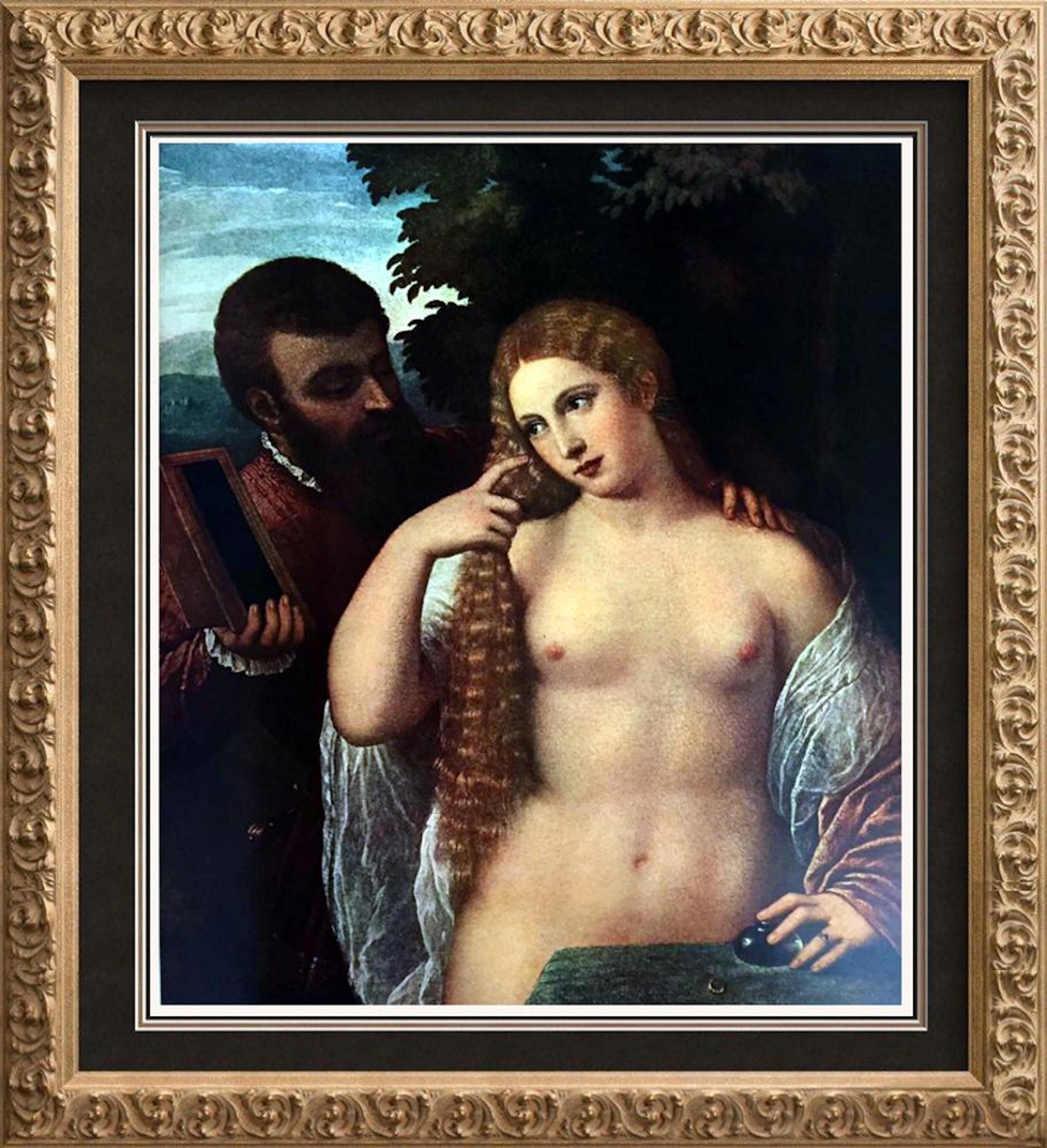 Titian, Tiziano Vecellio Allegory c.1520 Fine Art Print