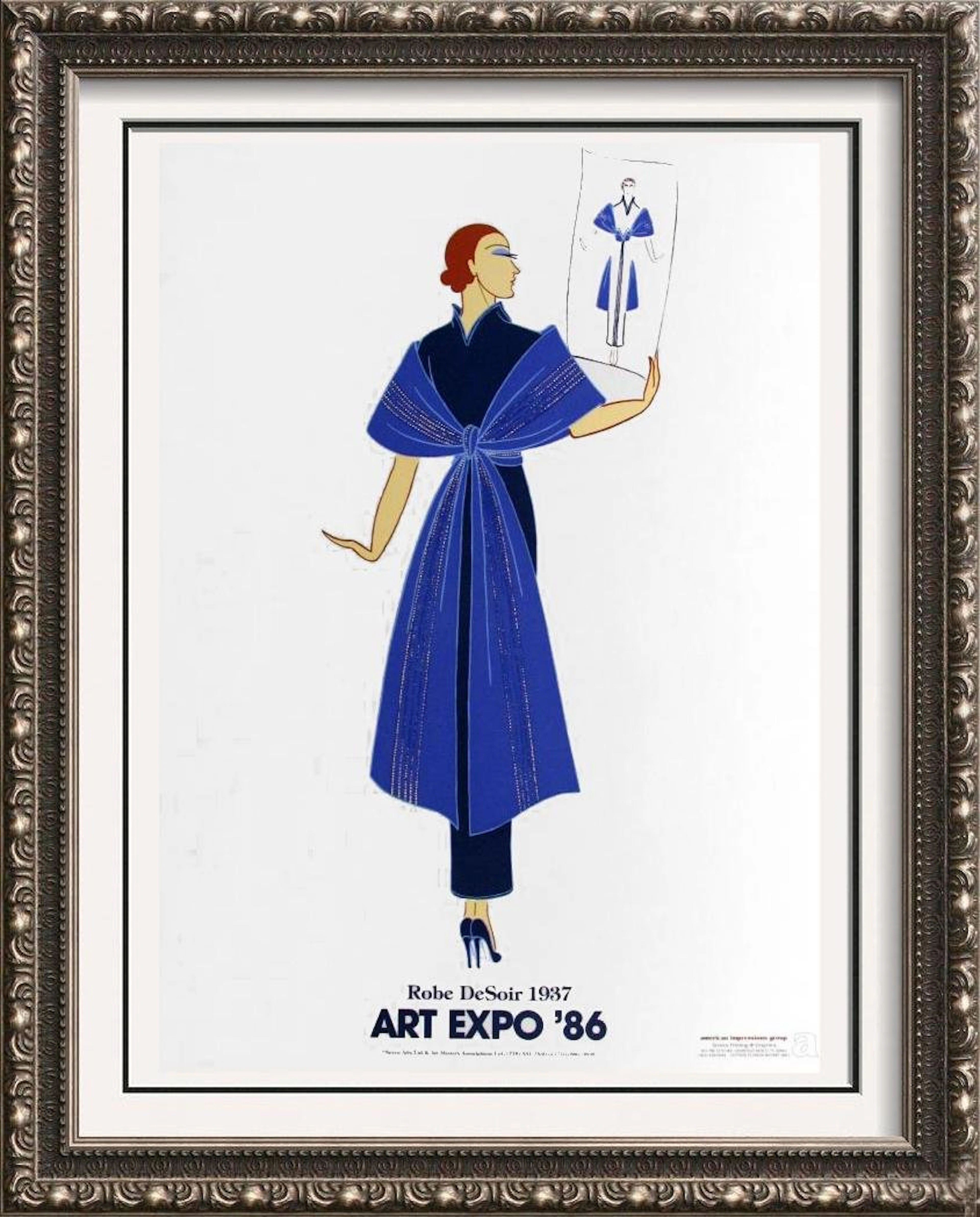 Erte Colored Litho Huge Sale Sale Art Deco Collectible