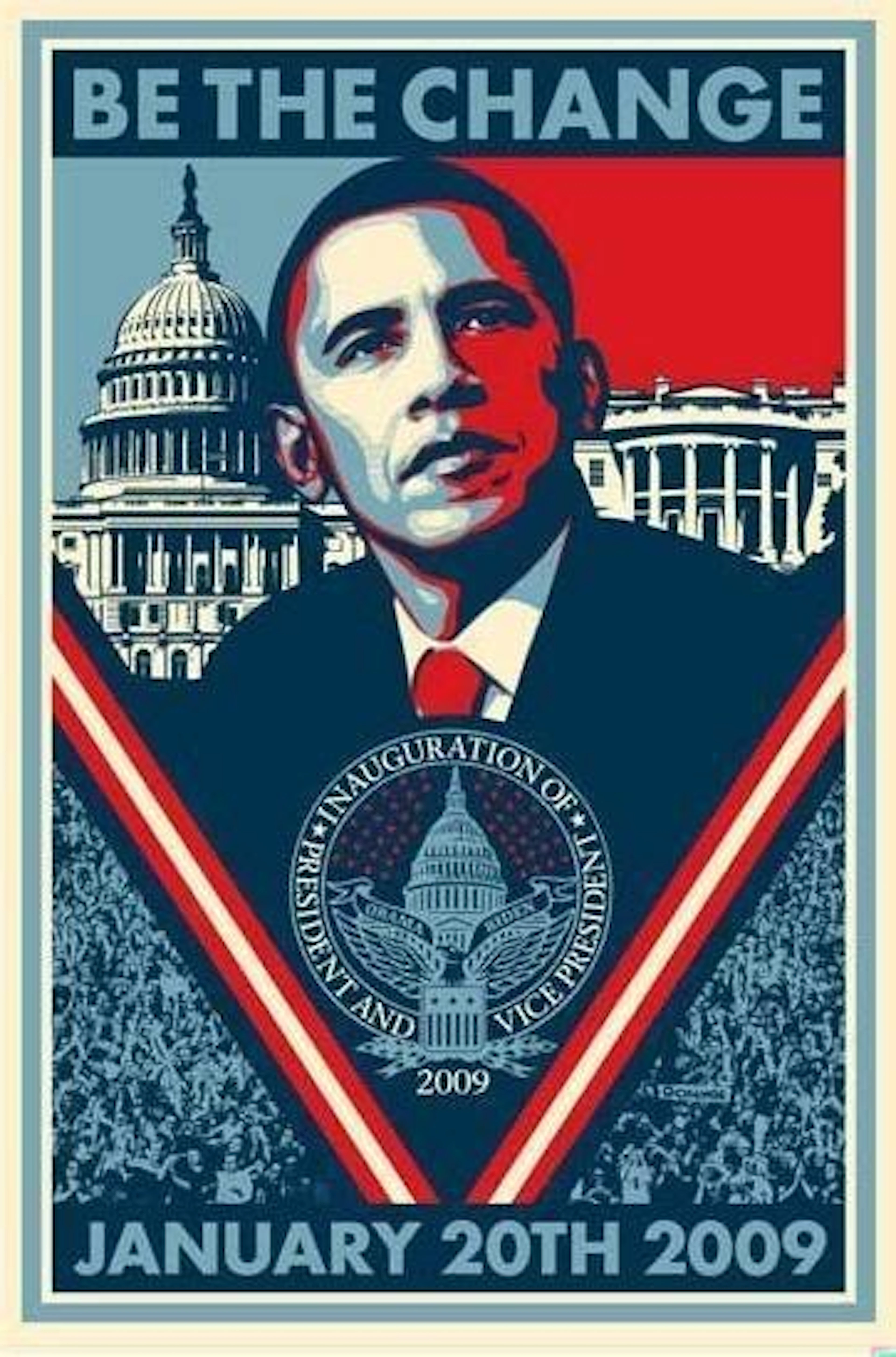 Shepard Fairey Barrack Obama Lithograph