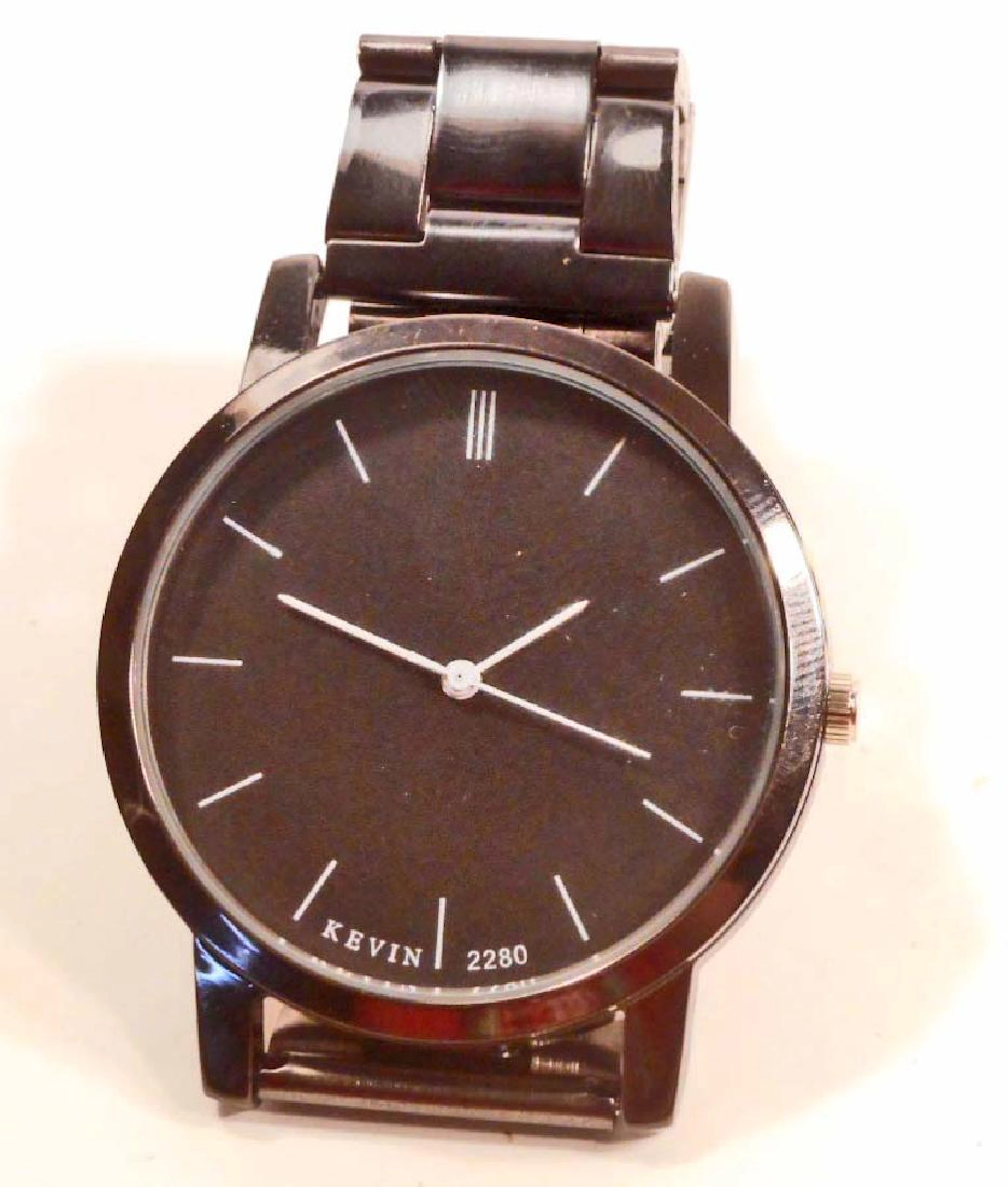 Mens black kevin brand watch
