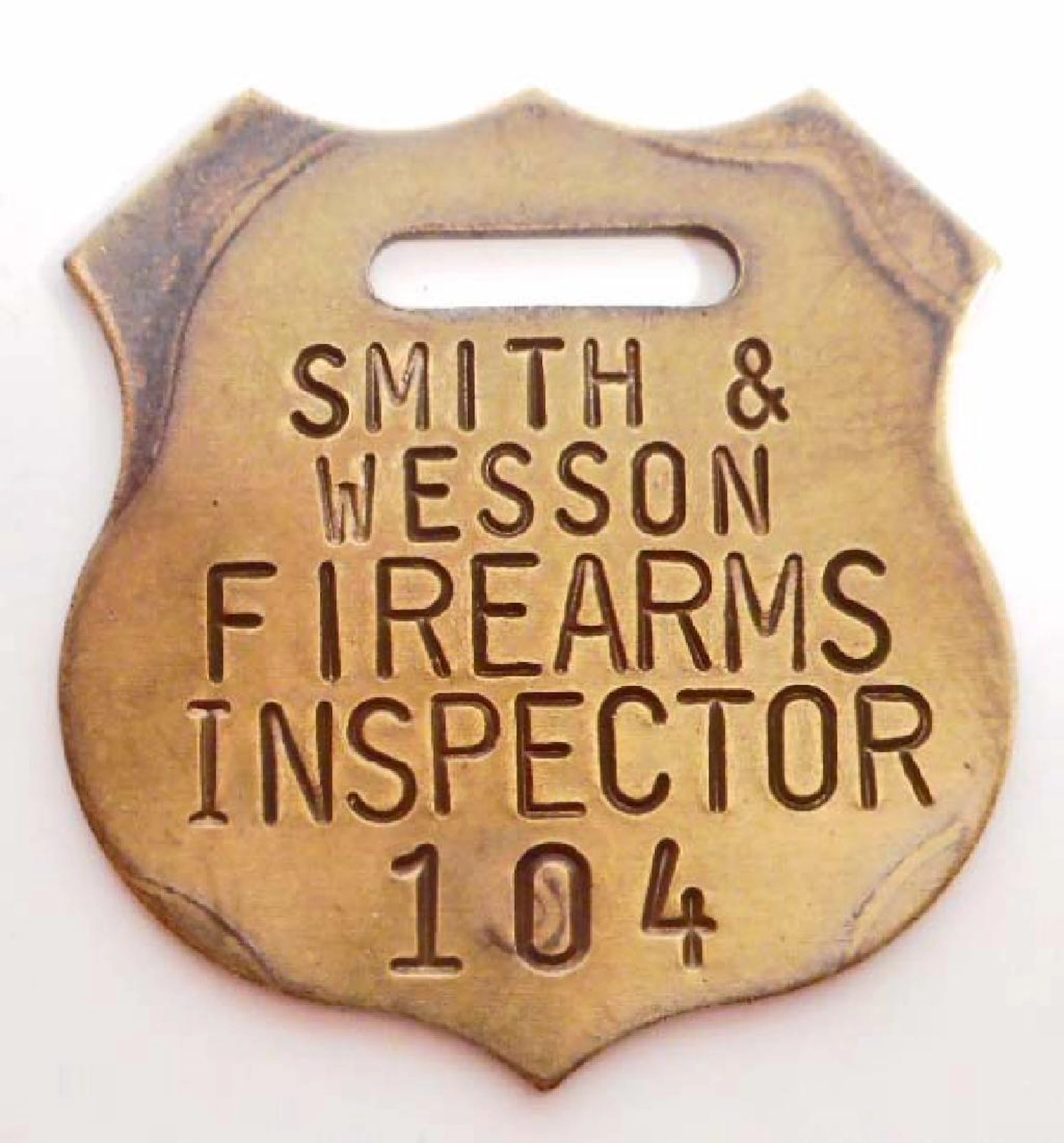 Smith & wesson firearms metal shield watch fob
