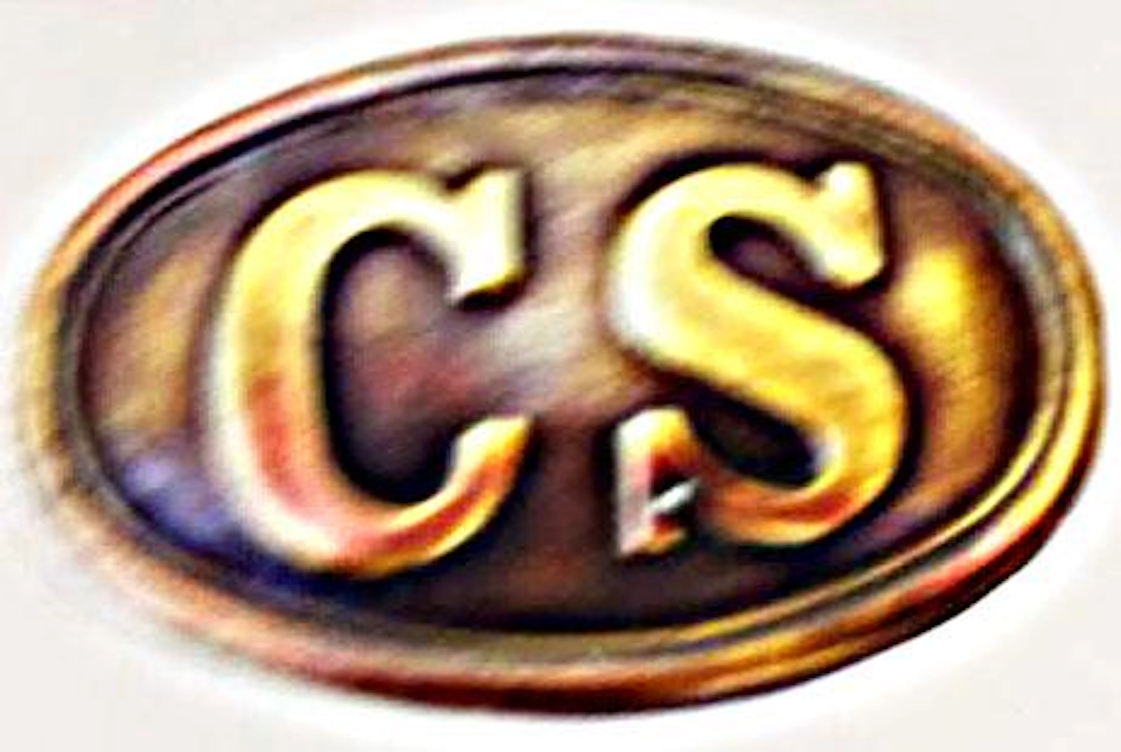 Cs solid brass civil war belt buckle