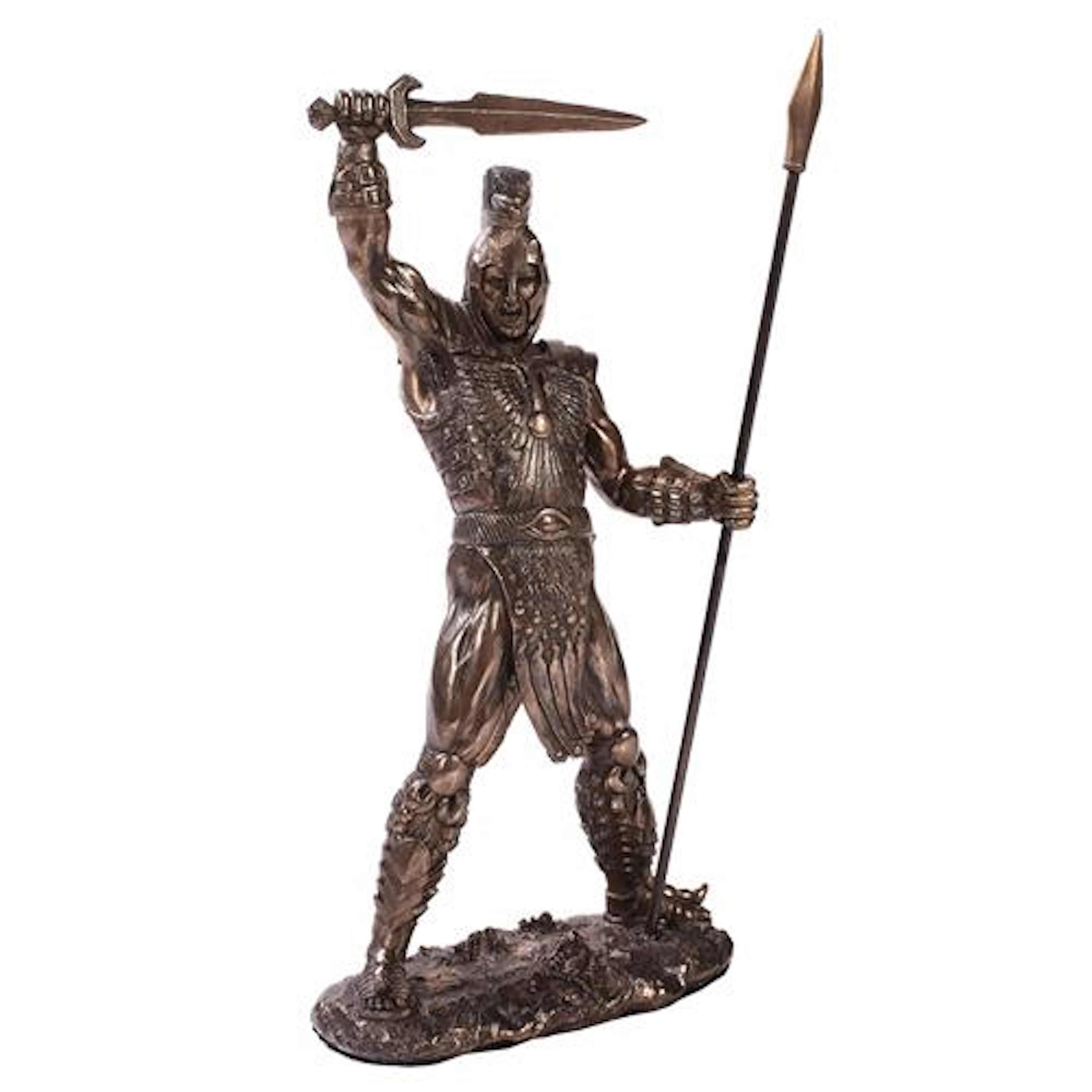 Achilles cast bronze statue