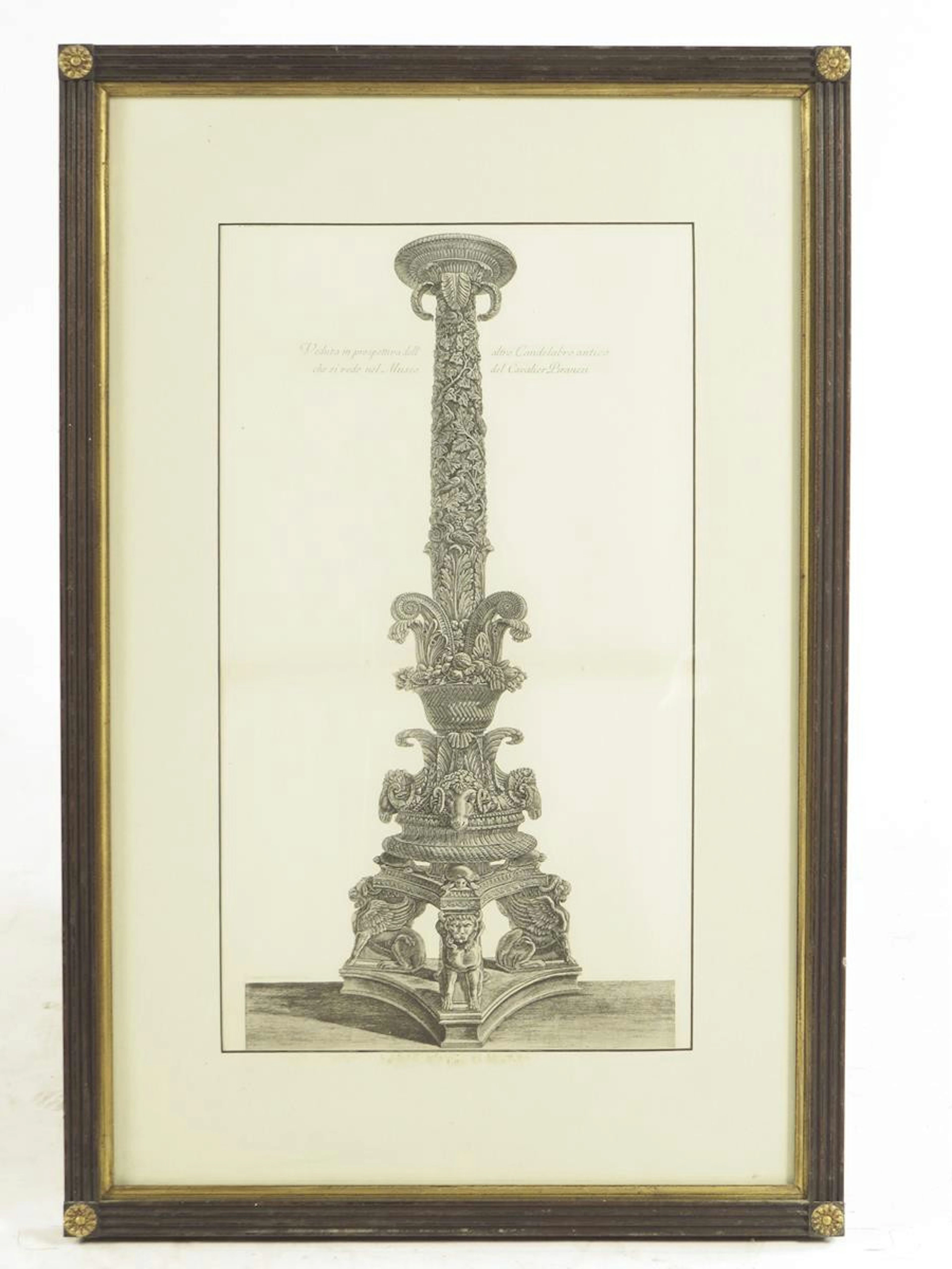 After Giovanni Battista Piranesi (Italian 1720-1778). A set of ten etchings from 'Vasi candelabri