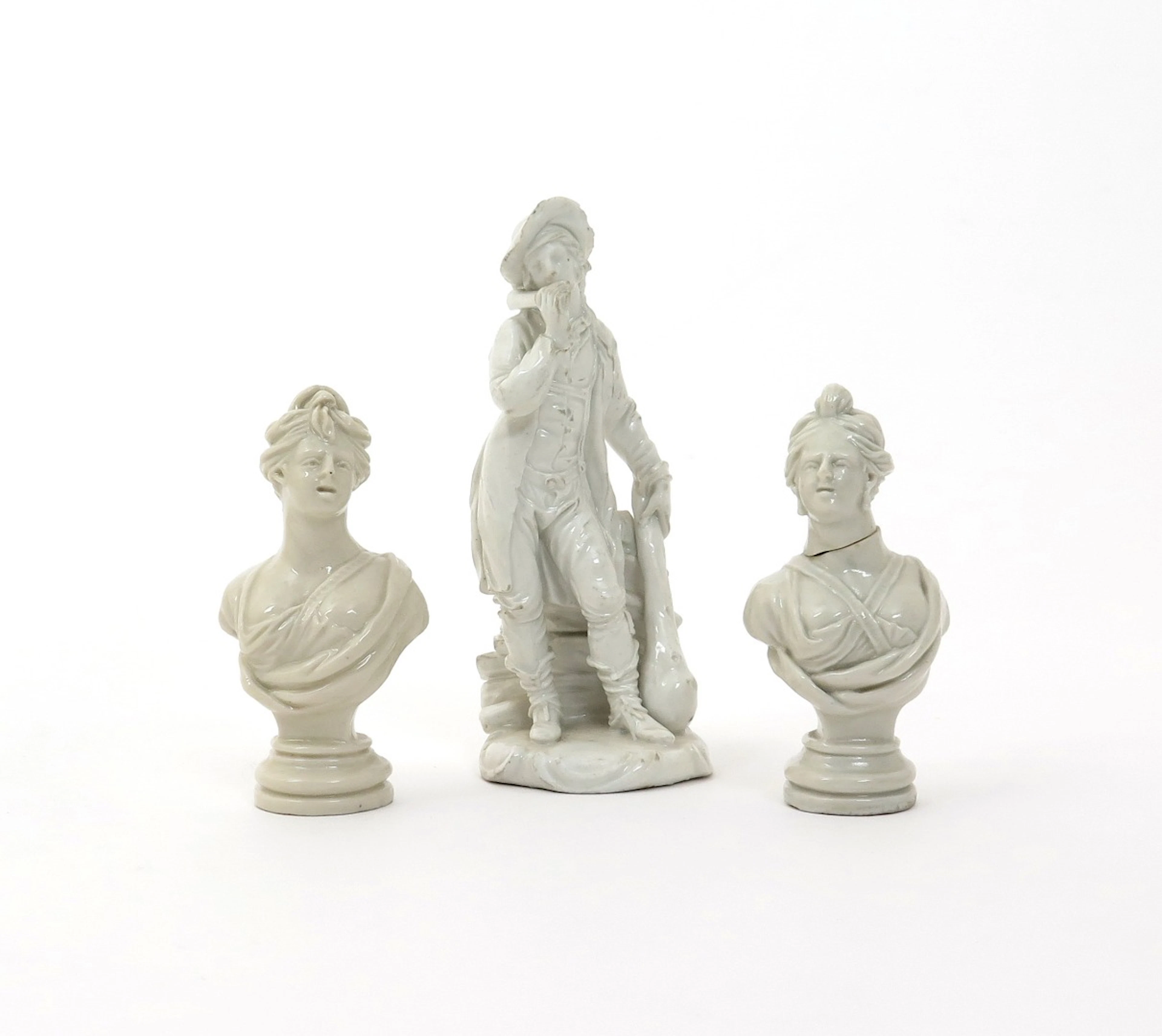 A Ludwigsburg white-glazed figure of a woodcutter 2nd half 18th century