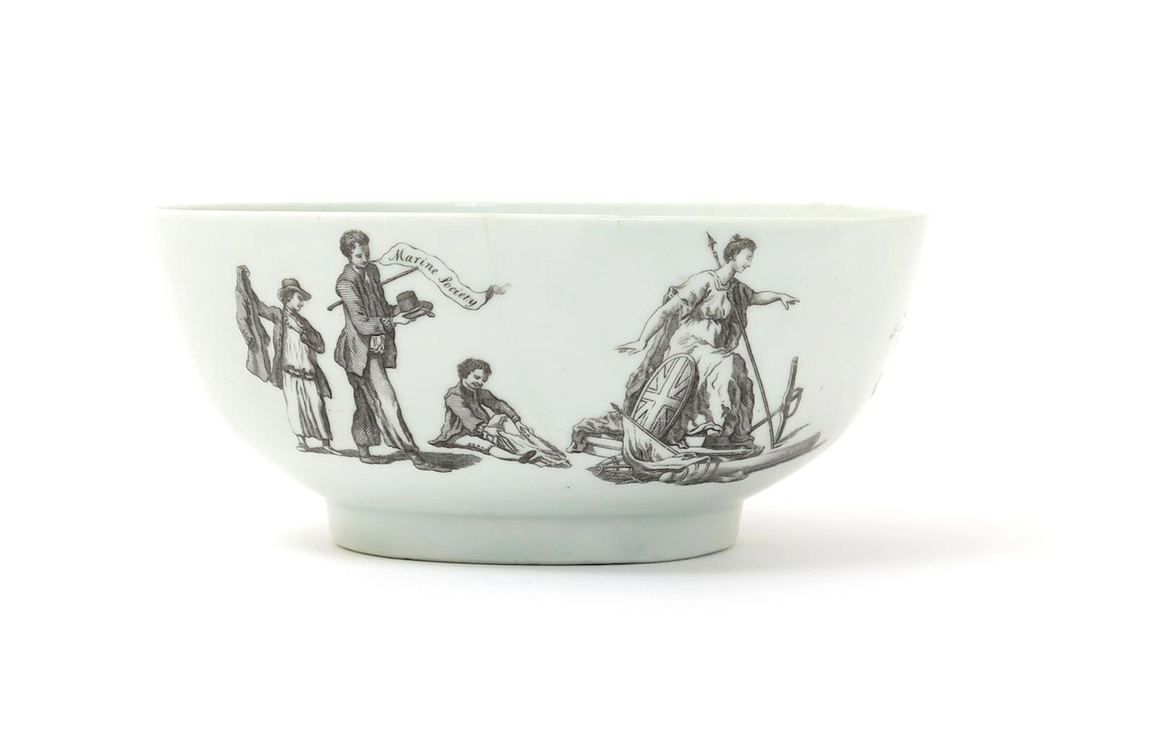 A Worcester slop bowl c.1760