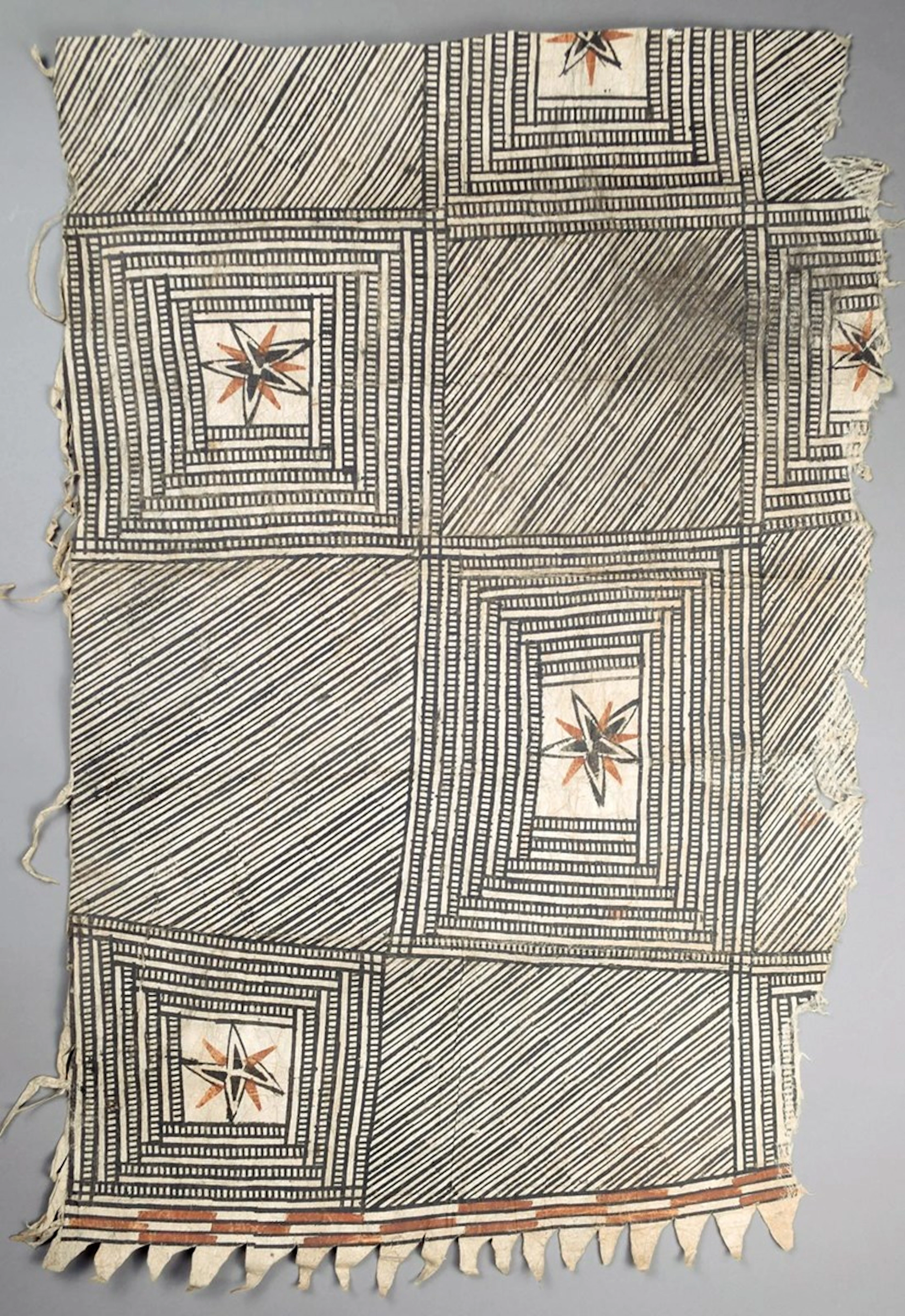 A Cook Islands tapa cloth fragment