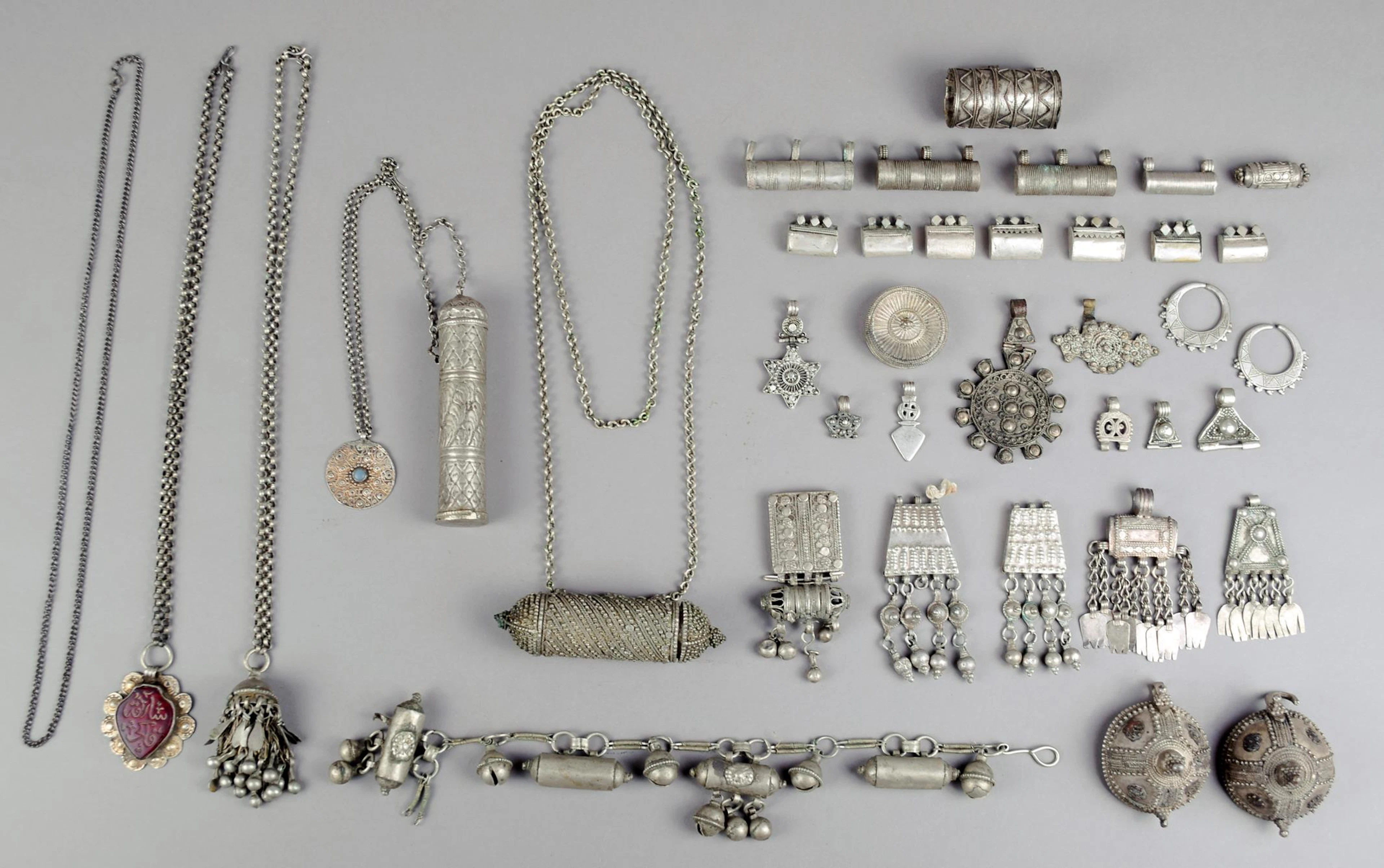 A collection of Ethiopian amulets
