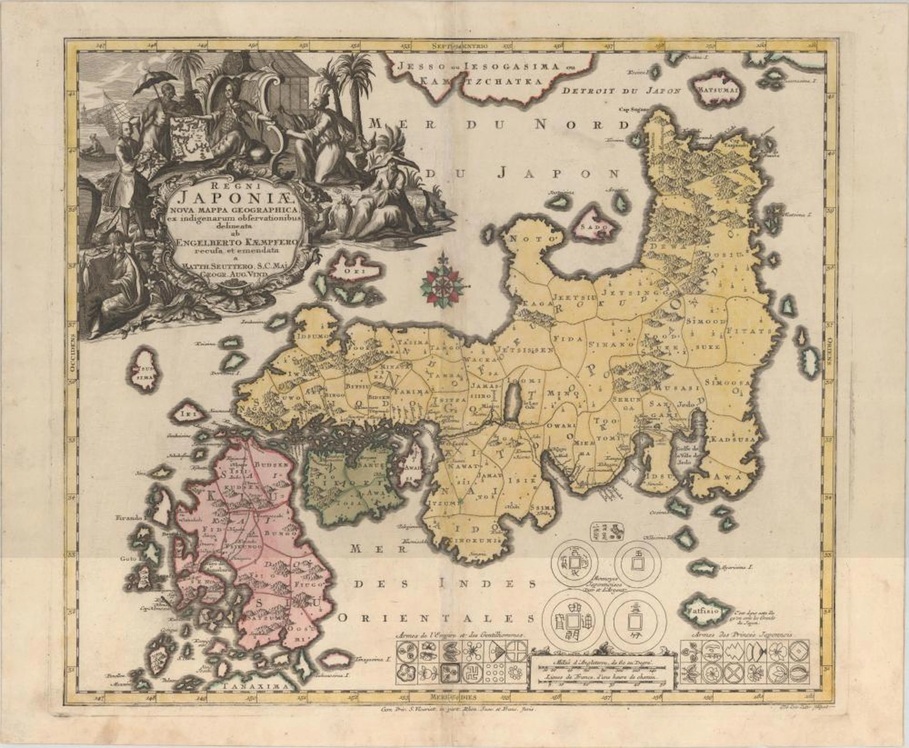 (Map - Japan) Regni Japoniae Nova Mappa Geographica
