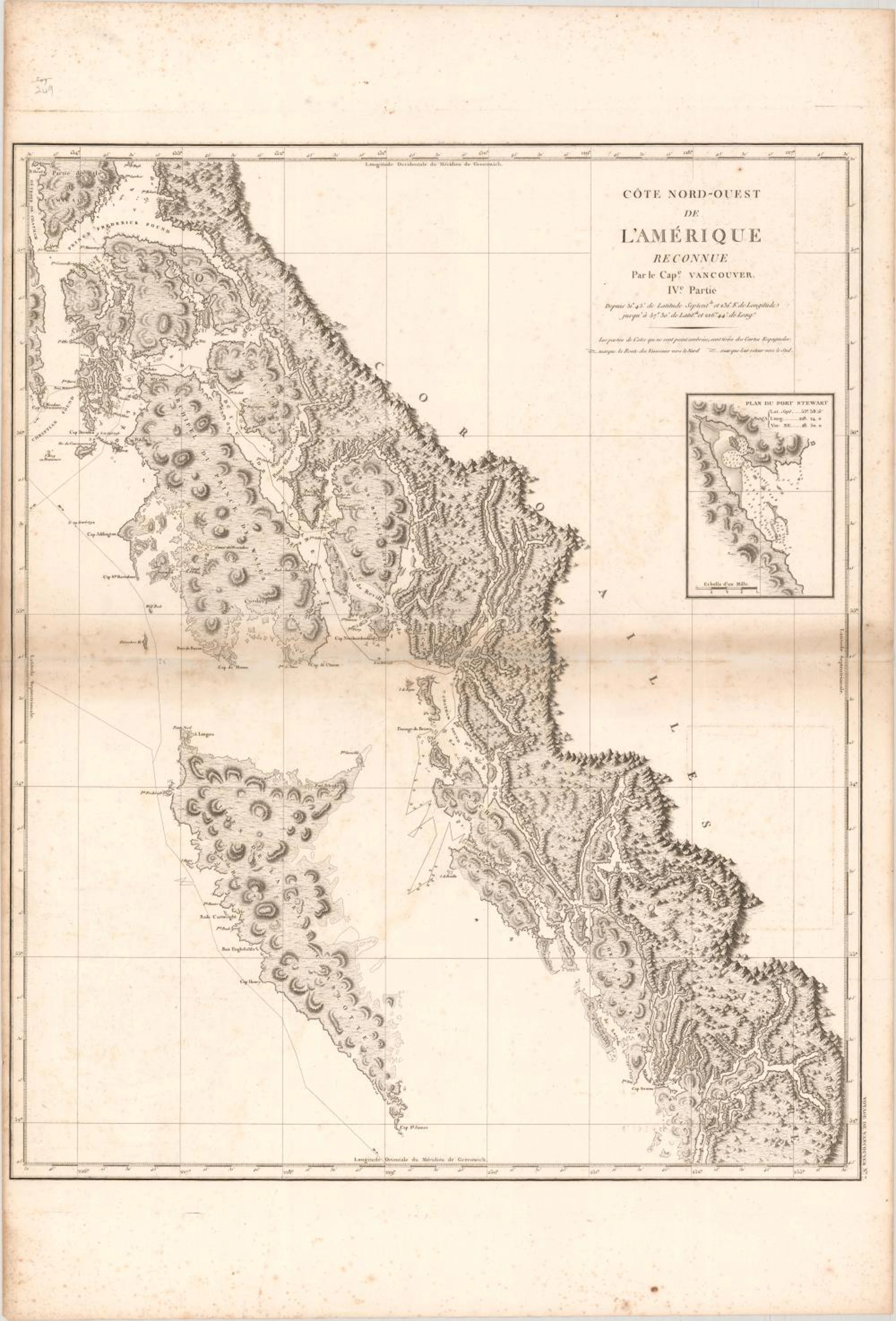 (Map - Western Canada & Alaska) Cote Nord-Ouest de...