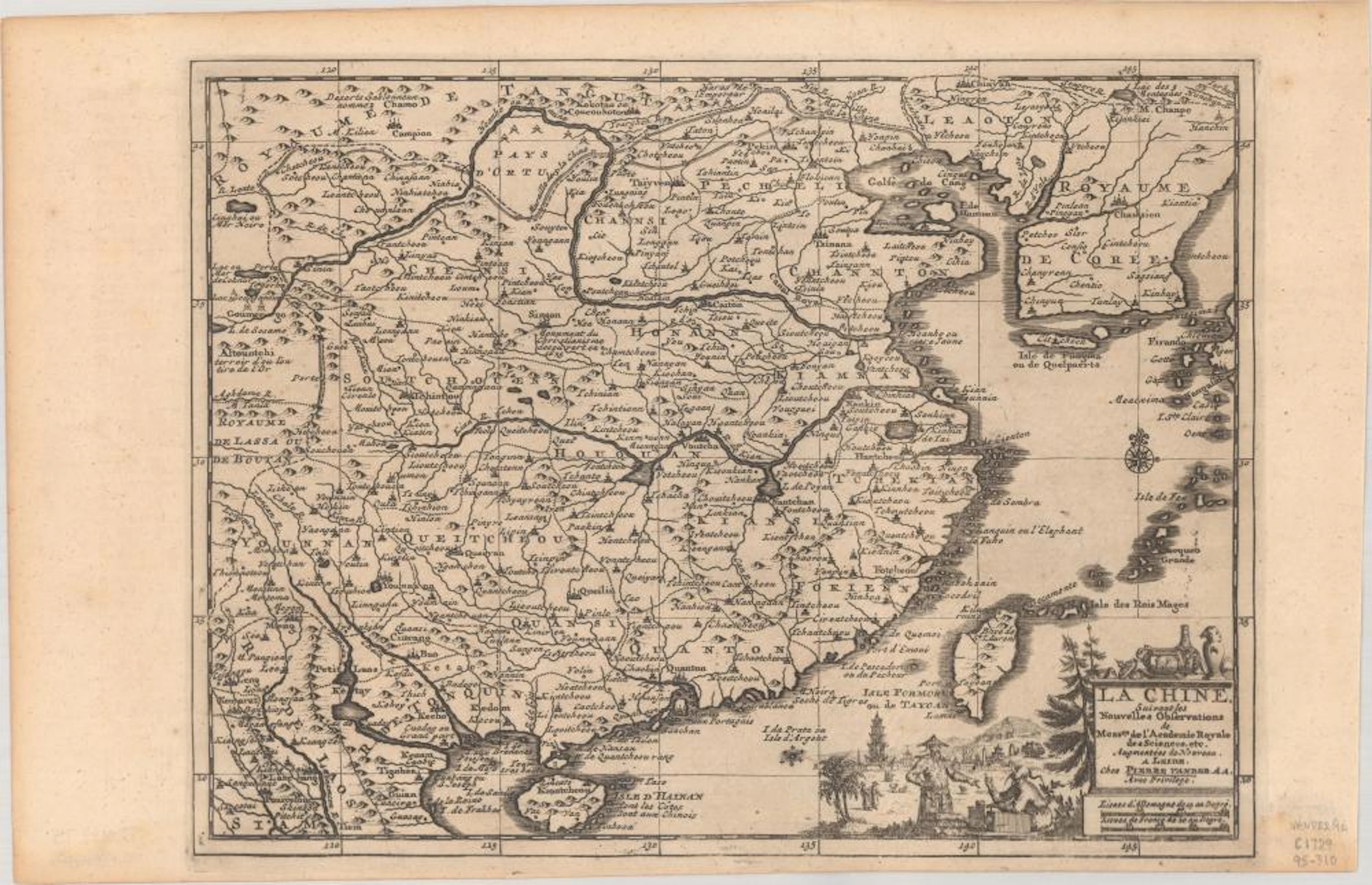 (Map - China & Korea) La Chine