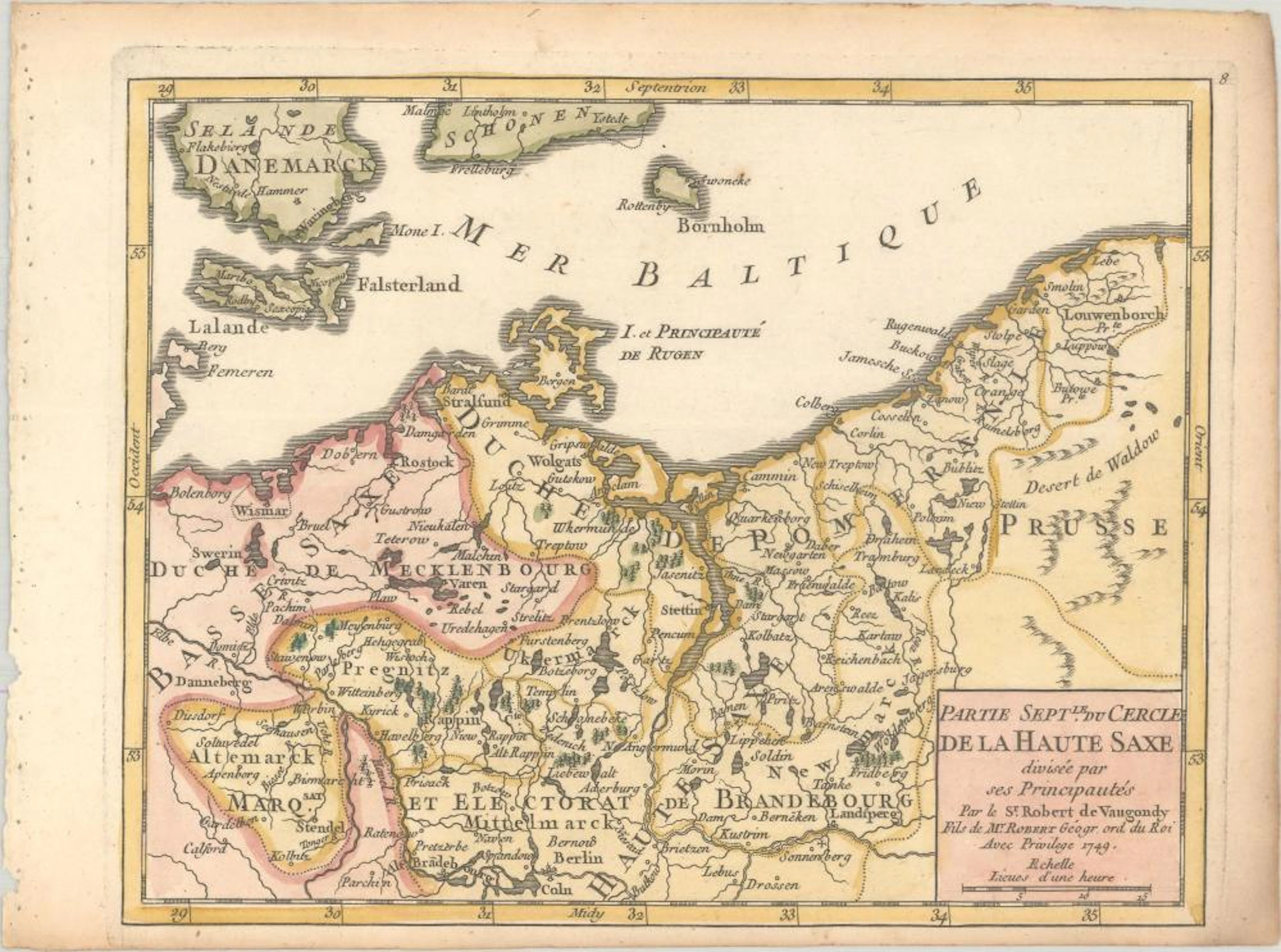 (Map - Northwestern Poland & Northeastern Germany) Partie Septle